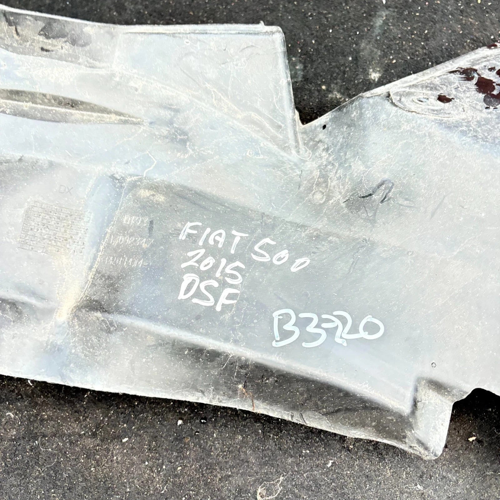FIAT 500 2007 - 2015 FRONT WING ARCH LINER SPLASH GUARD RIGHT DRIVER SIDE