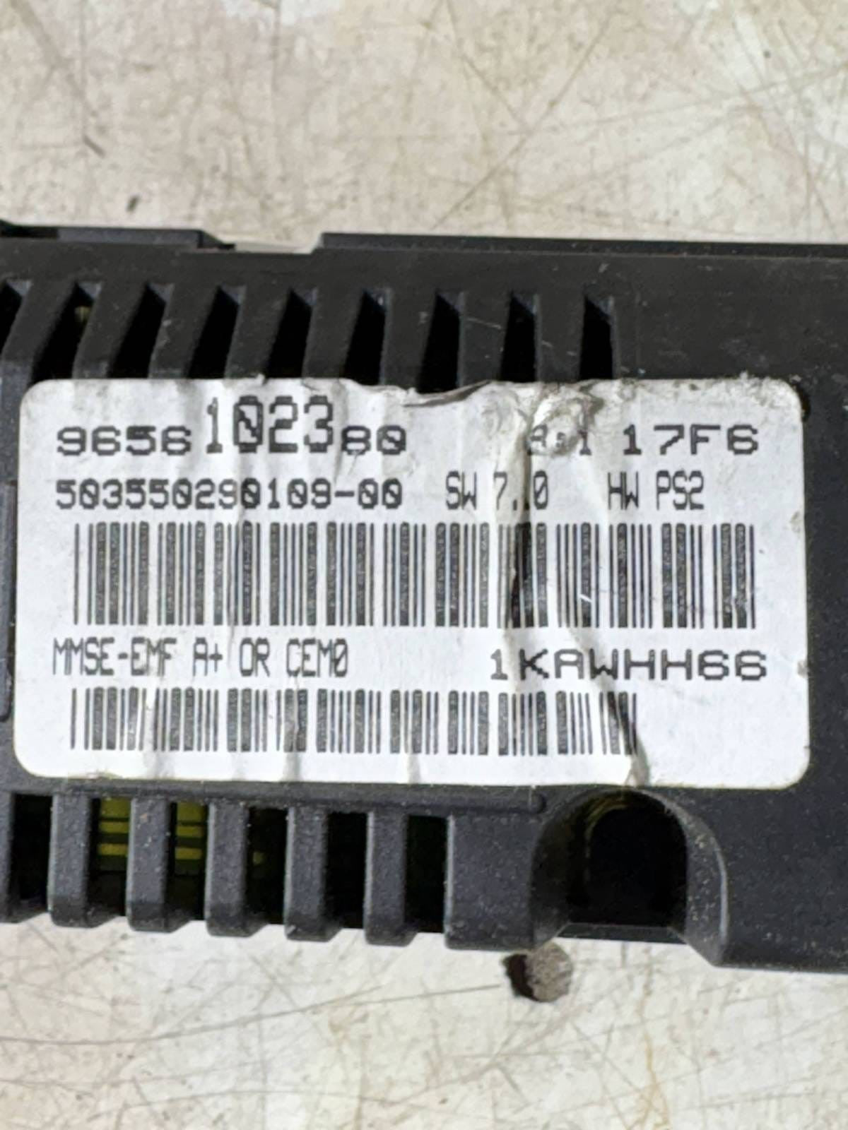 Peugeot 207 WA WC 2006-2009 Dashboard Radio Clock Display Screen 9656102380