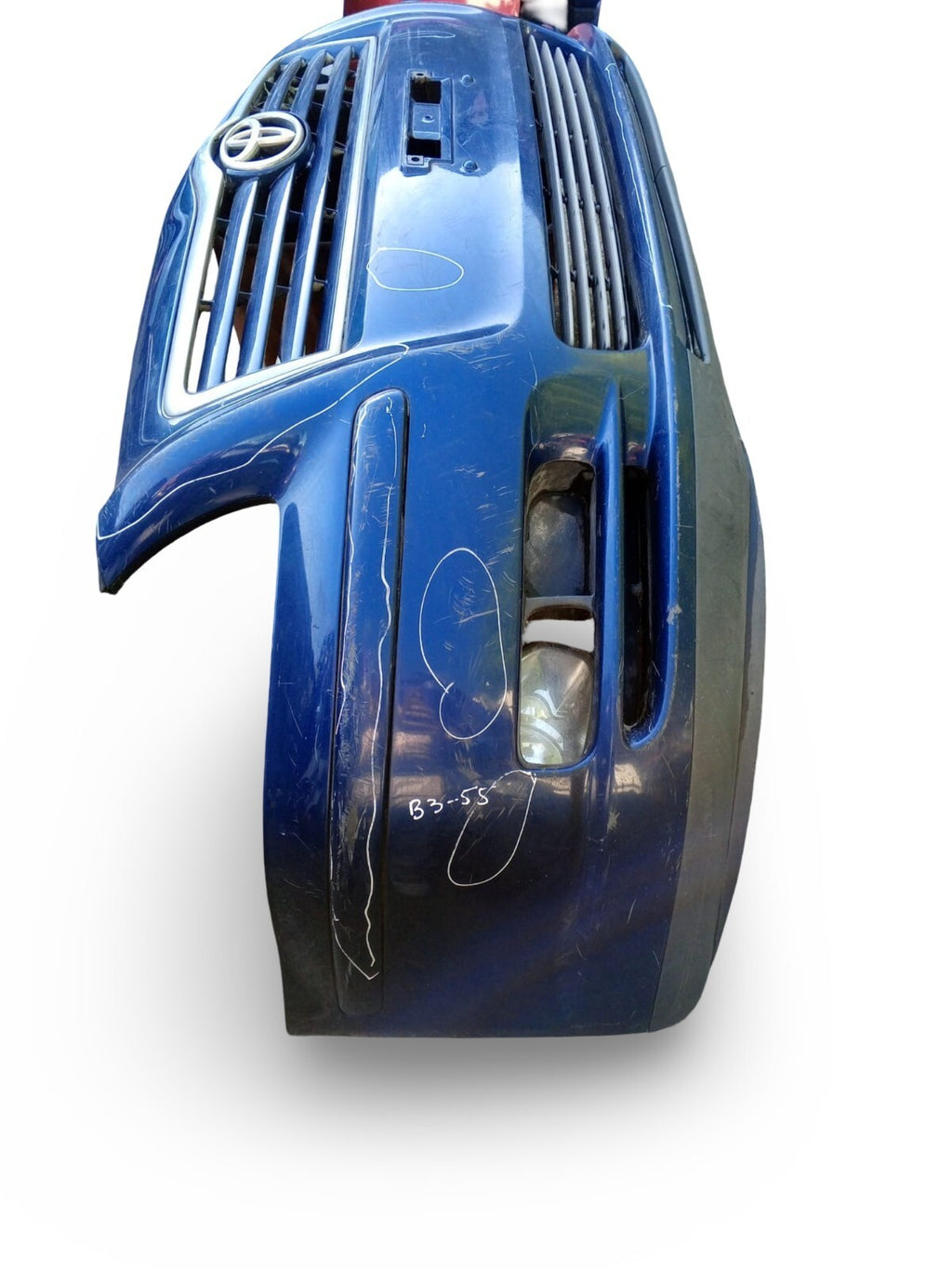 TOYOTA AVENSIS SALOON 4DR MK2 2003 BLUE 8P4 FRONT BUMPER MARKS
