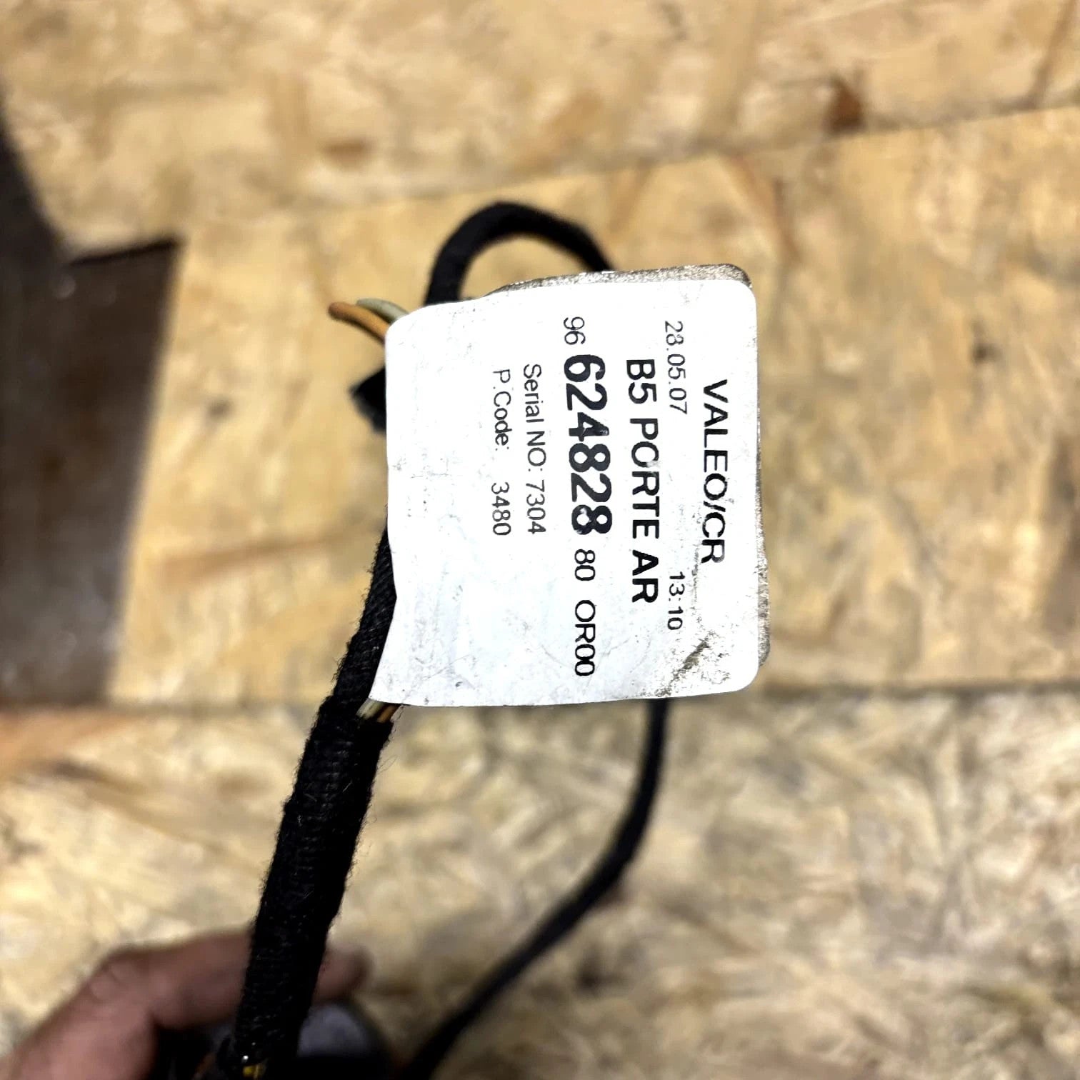 CITROEN C4 2008 DOOR WIRING LOOM DRIVER REAR SIDE 9662482880