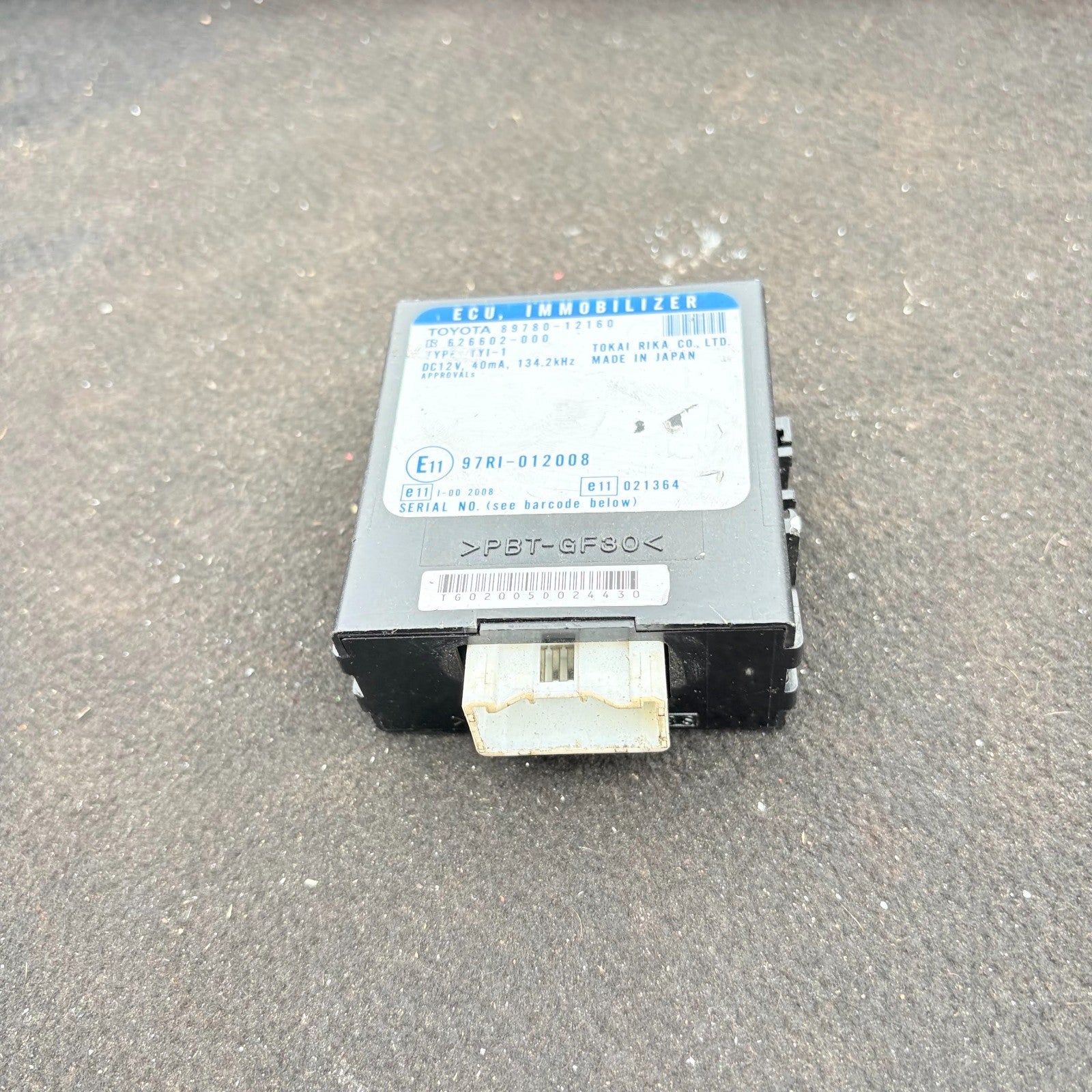 Toyota Corolla MK9 Immobiliser Control Module 2004-2007 89780-12160