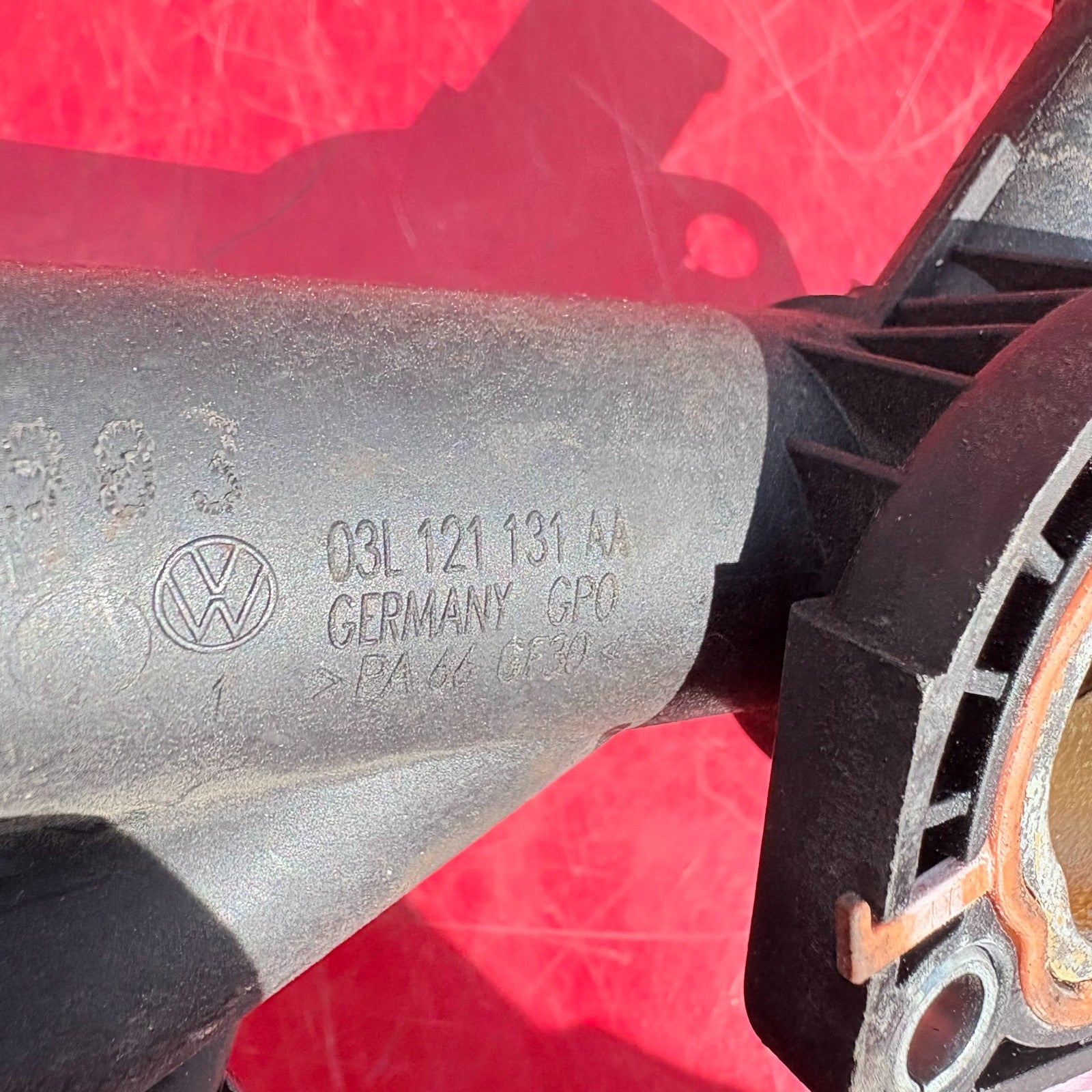 Volkswagen Golf 2010 Engine Water Coolant Pipe Hose 03L121131AA