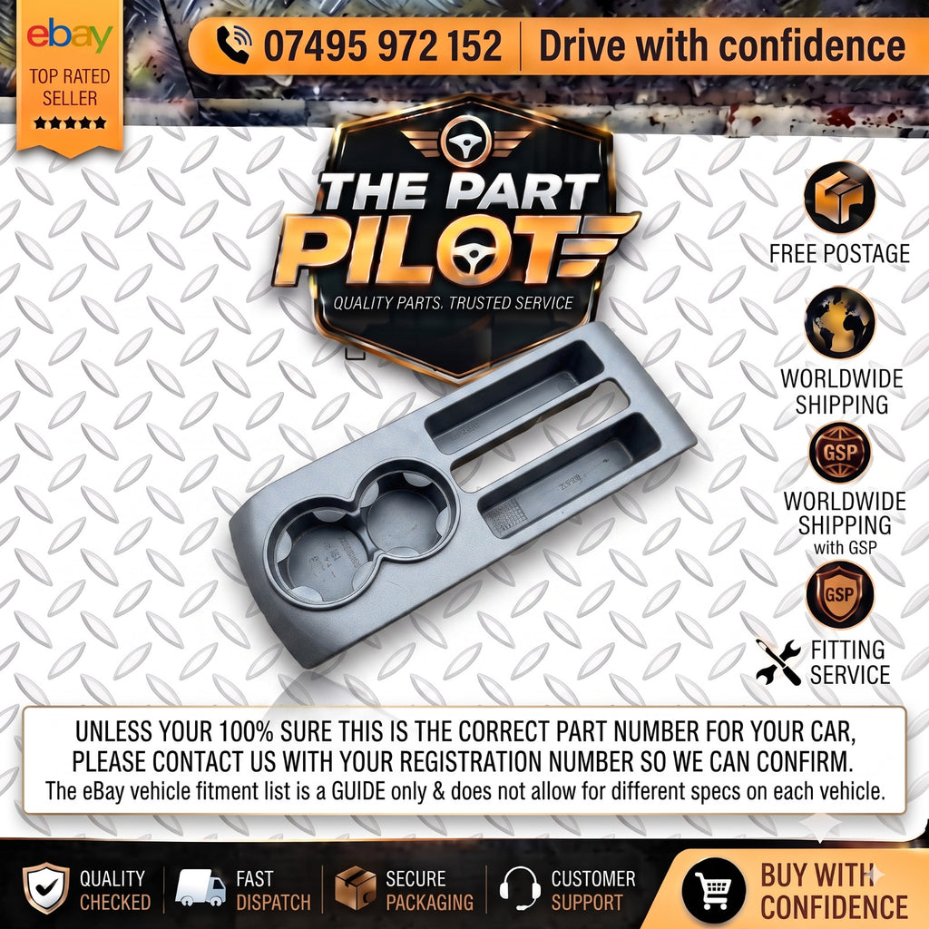 VW Polo Mk4 9N 9N3 Centre Console Rear Extension Cup Holder 6Q0863319H 03-09