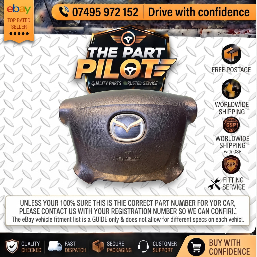 MAZDA MX5 DRIVERS SIDE STEERING WHEEL A.BAG T93121A