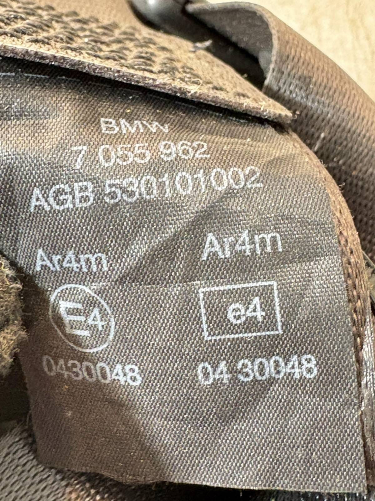 Mini Bmw Mini Right Offside Rear OSR Seat Belt 7055962