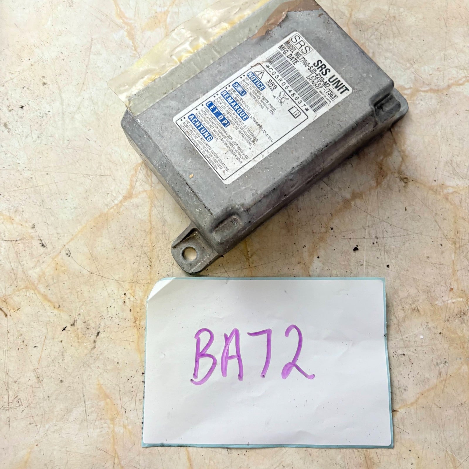 2005 Honda Fr-V Control Unit 77960-Sjd-E210-M2