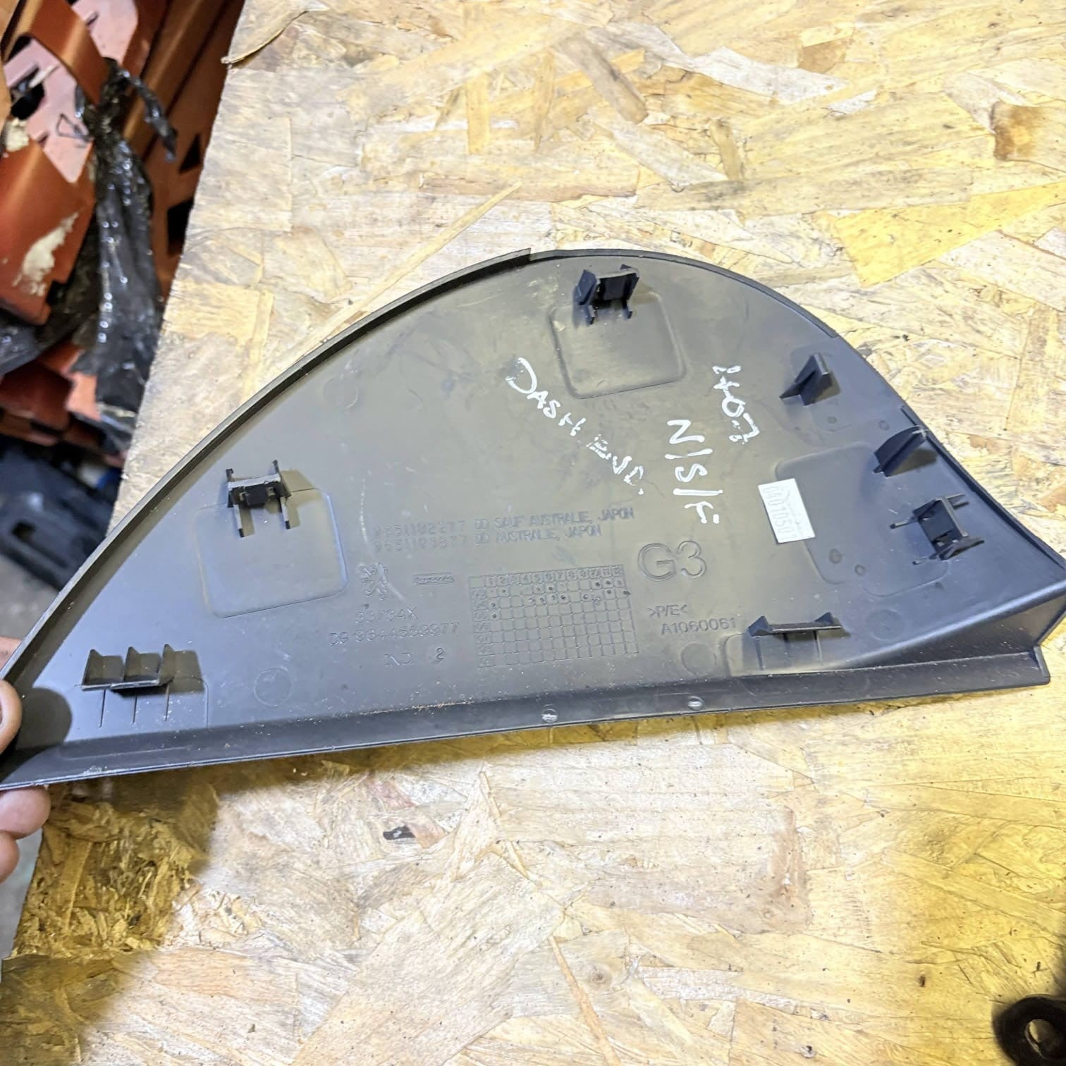 Peugeot 407 Passenger Front Side Dashboard End Panel Trim Cover Lid NSF