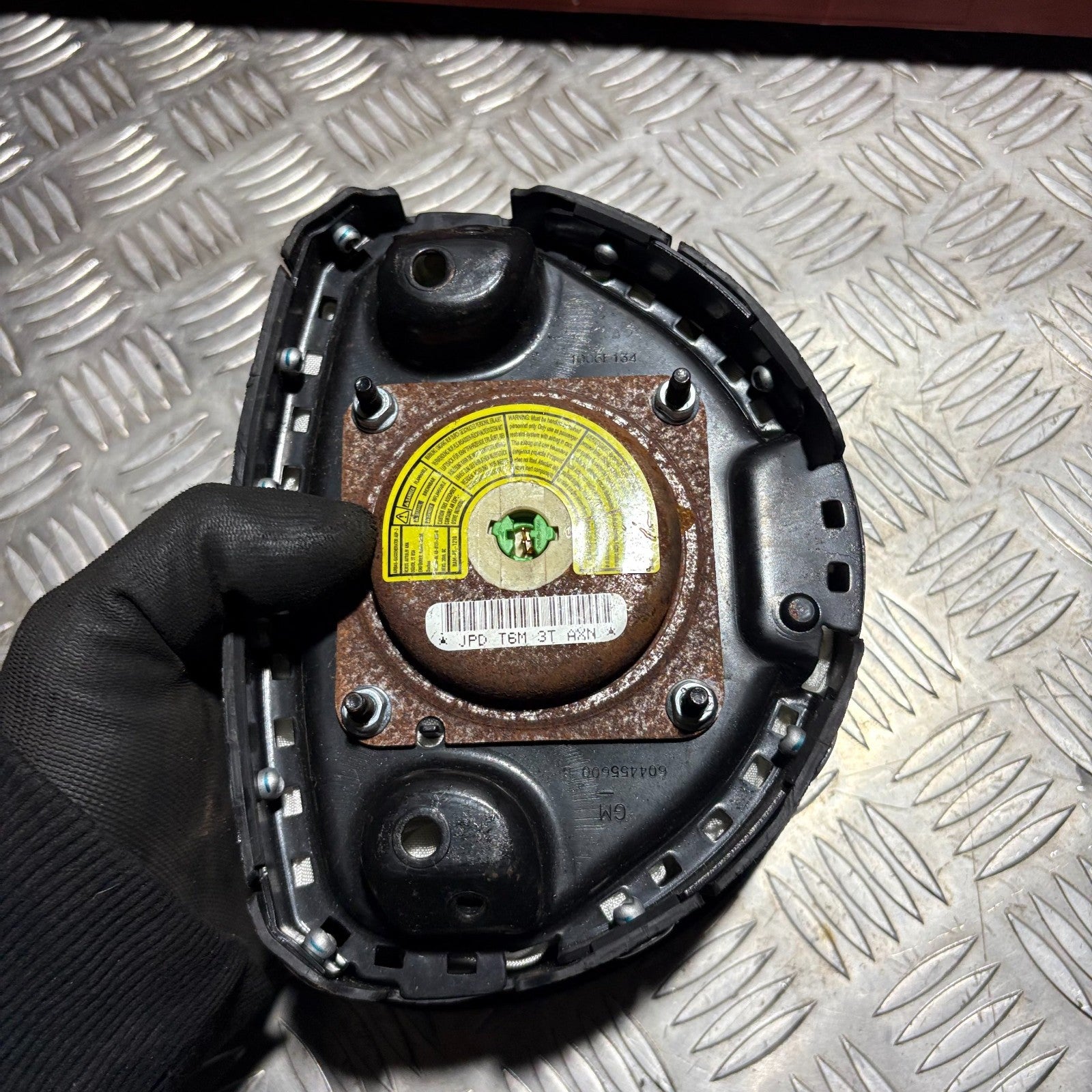 VAUXHALL TIGRA 2017 DRIVER STEERING WHEEL SRS BAG 604455600B