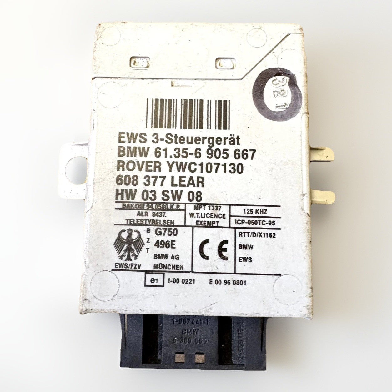 BMW X5 E53 E39 E46 Immobilizer EWS3 Control Unit ECU 6135608377 99-06