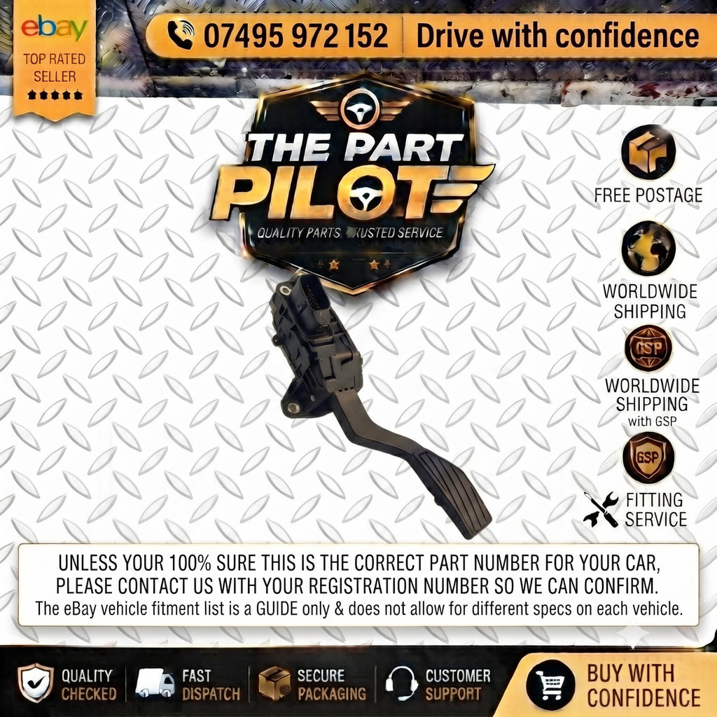 Vauxhall Agila B 2008-2014 Accelerator Throttle Pedal 49400-51K01 6PV009074-04