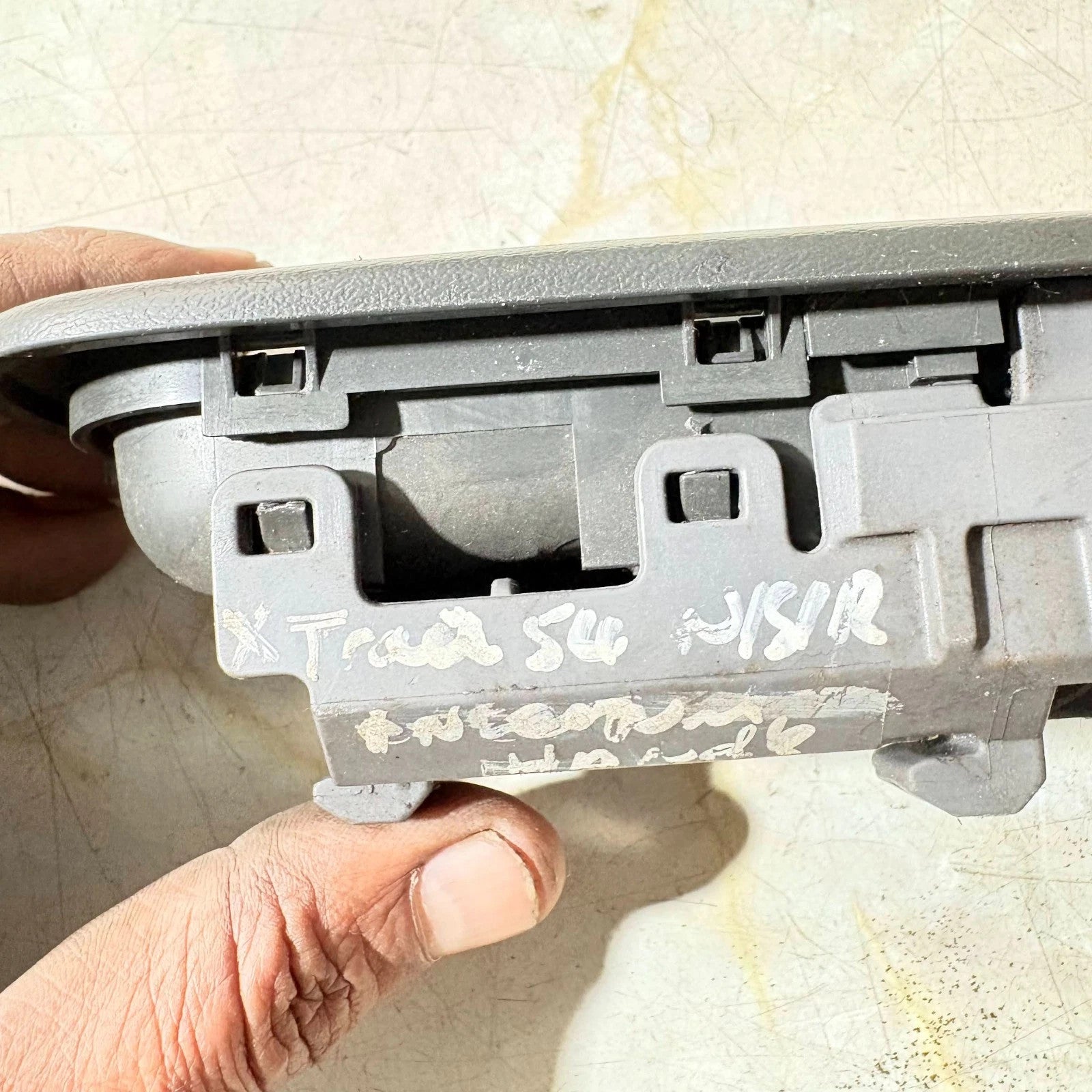 Nissan XTrail T31 20072013 Rear Left Inner Door Handle Passenger Side Grey