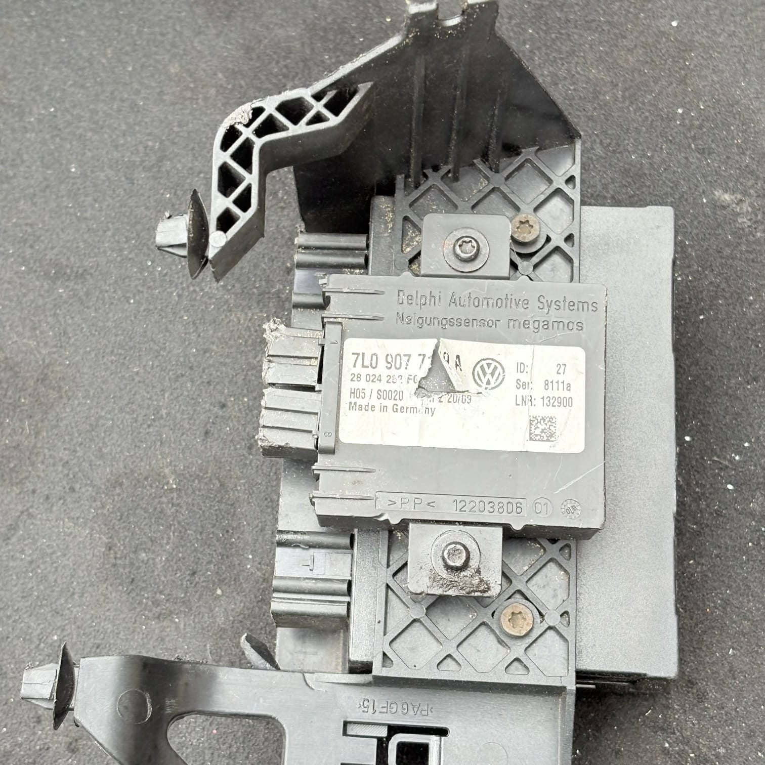 VW Touareg/Phaeton 2004-2006 Anti-Theft Tow-Away Alarm Module ECU 7L0907719A