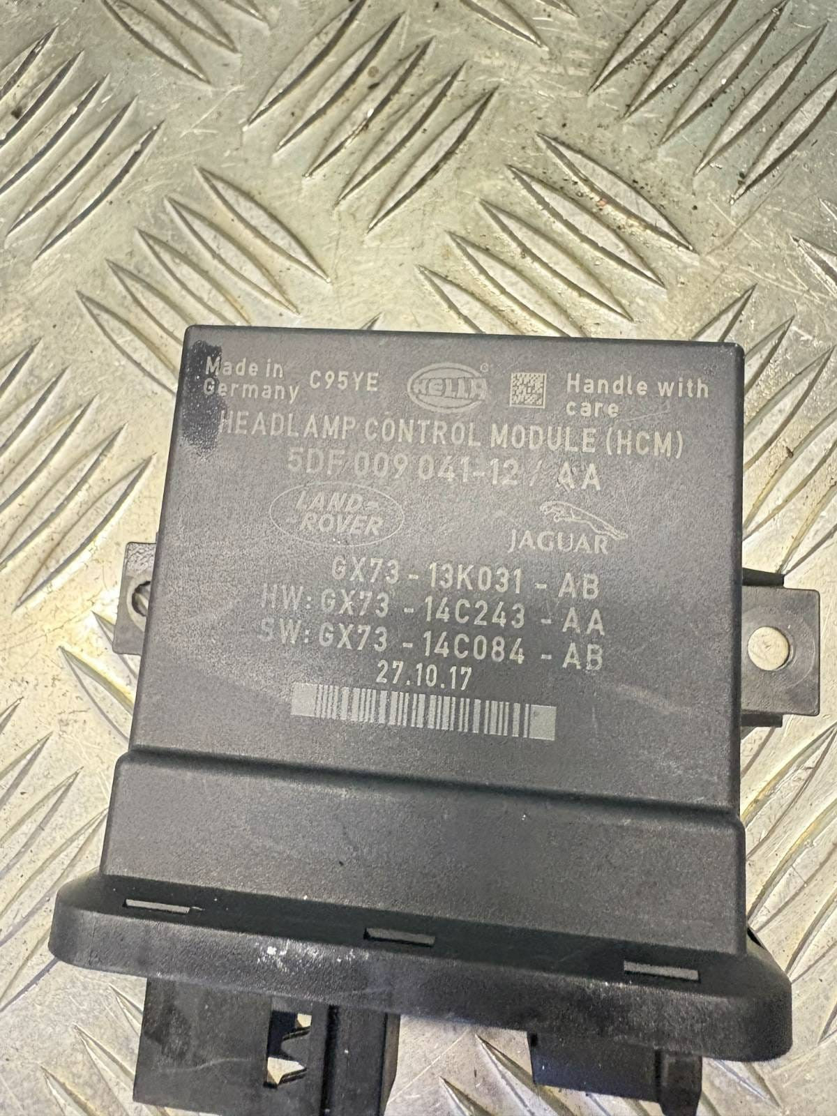 RANGE ROVER EVOQUE L538 HCM HEADLAMP CONTROL MODULE ECU 5DF00904112AA 2017