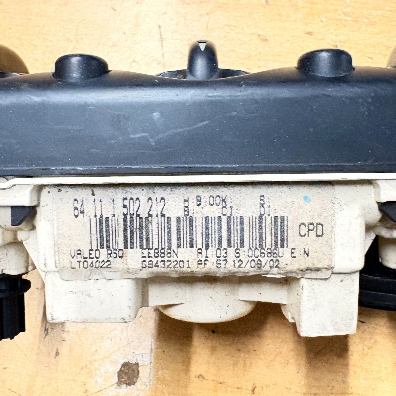 BMW MINI R50 2001-2006 HEATER CLIMATE CONTROL PANEL 69432201 PART