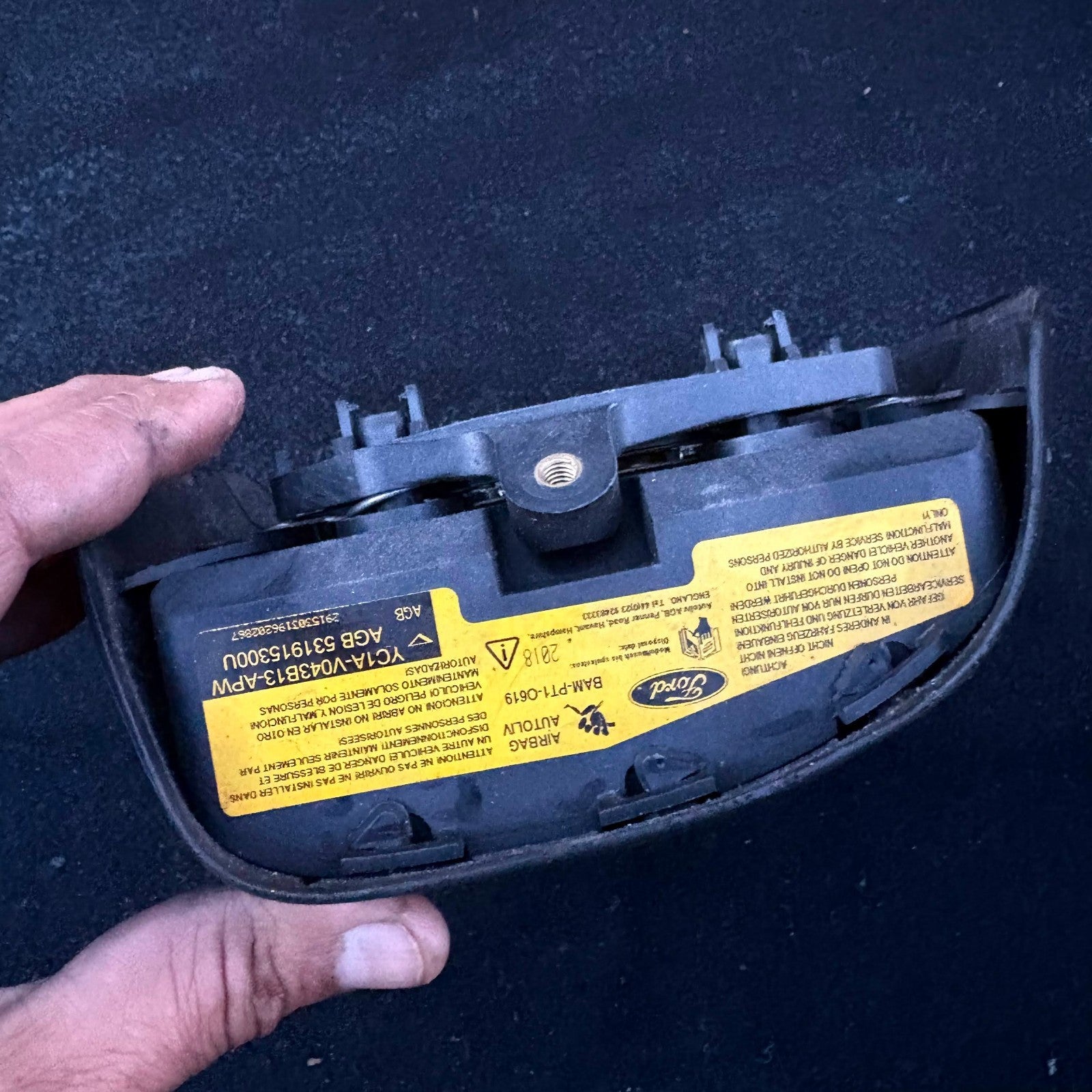 FORD TRANSIT MK6 2000-2006 DRIVER STEERING WHEEL AIRBAG SRS YC1A-V043B13-APW