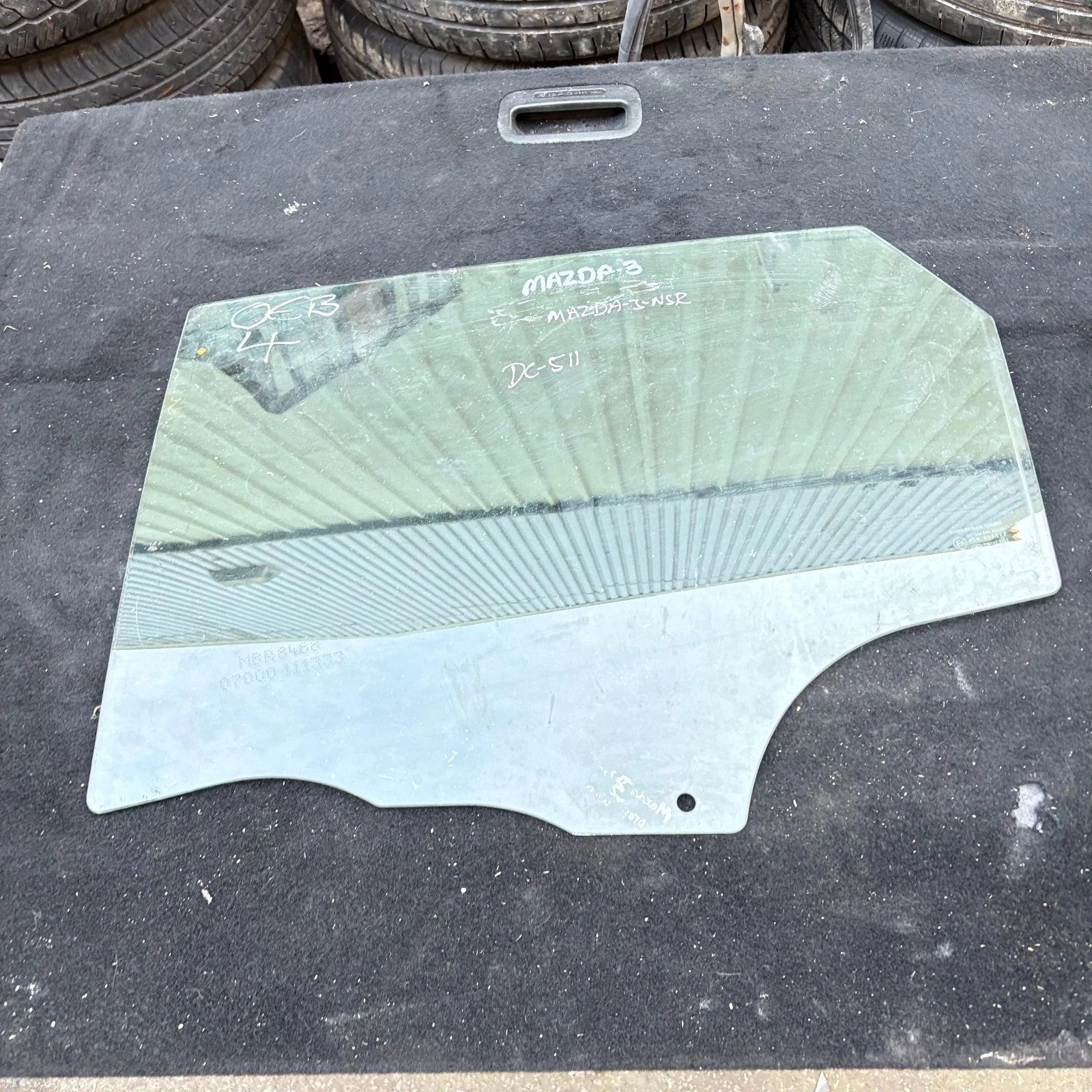 Mazda 3 2013-2018 Rear Left Passenger Door Window Drop Glass 5-Door 43R-008577