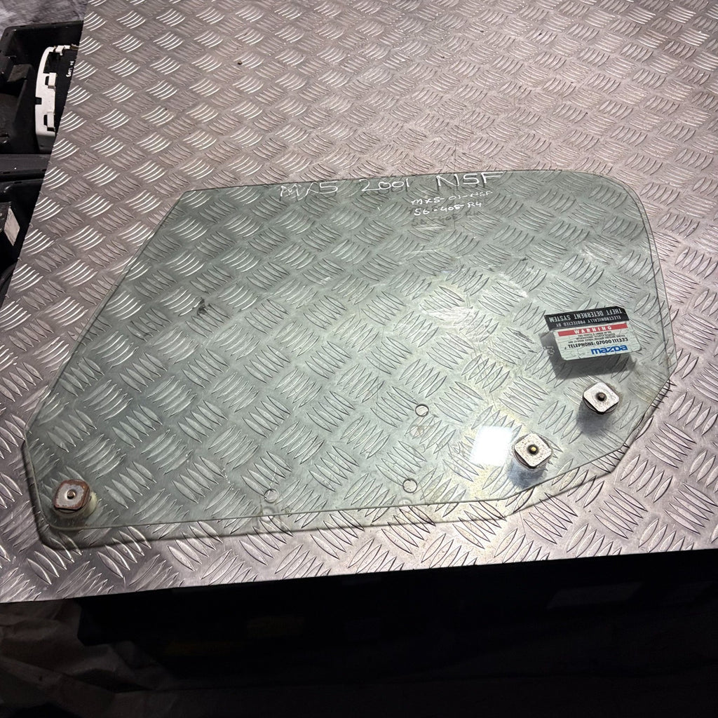 Mazda MX-5 Door window glass Front Left Side, 1998-2005