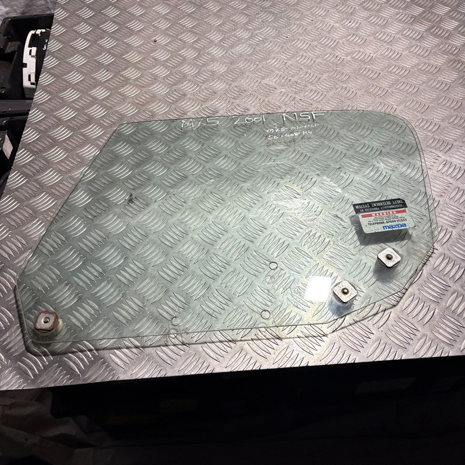 Mazda MX-5 Door window glass Front Left Side, 1998-2005