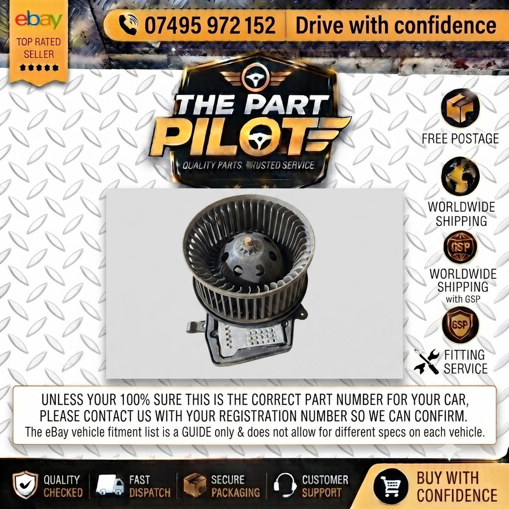Mercedes C-Class W203 2006 Heater Blower Motor Fan A2038202614 RHD