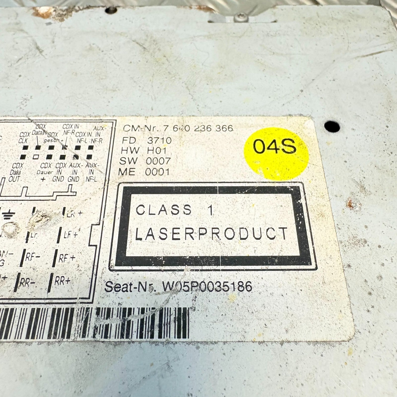 SEAT LEON/ALTEA Multi-Media Display Radio Stereo no CODE-5P0 035 186
