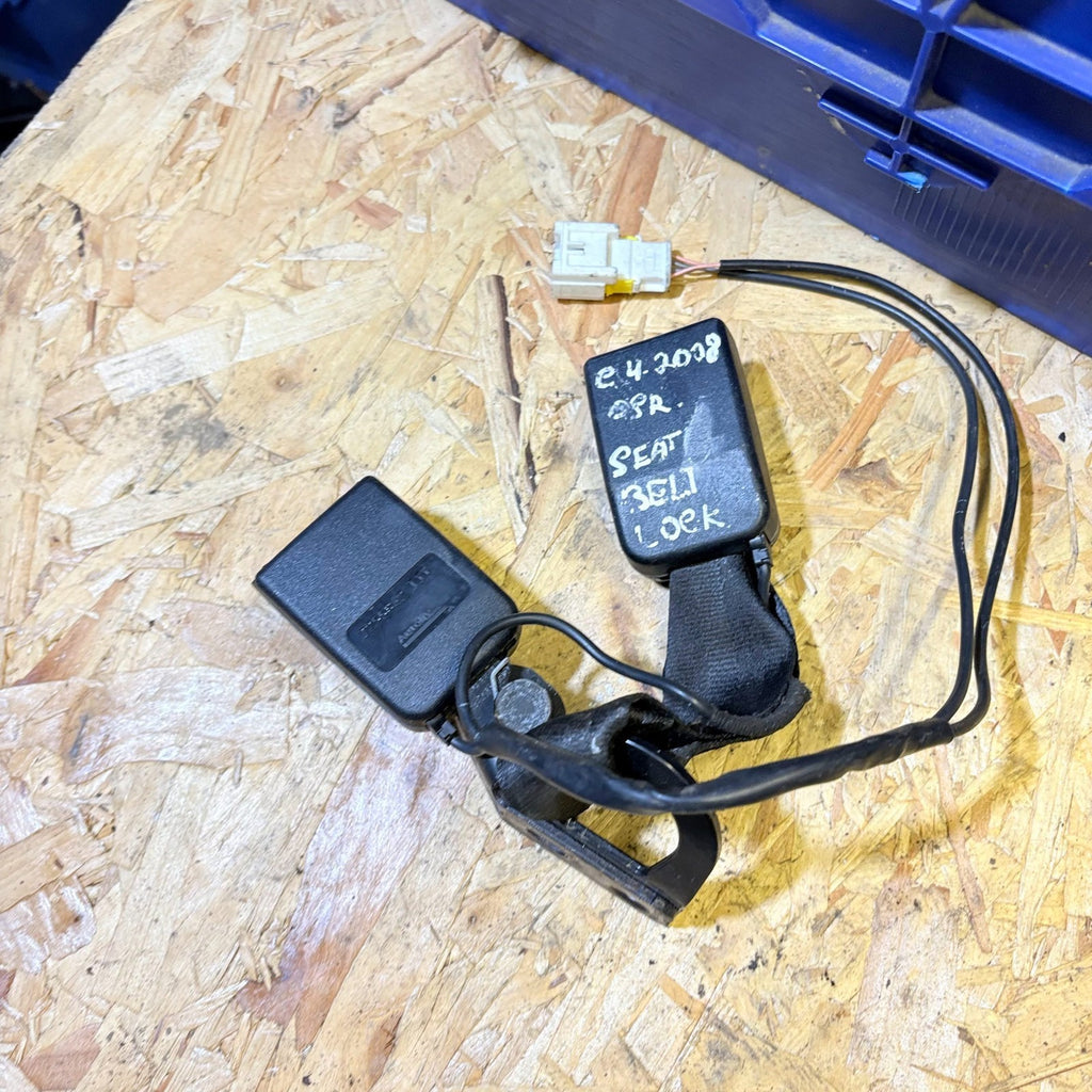 2008 CITROEN C4 OSR REAR DRIVER SIDE SEAT BELT STALK BUCKLE