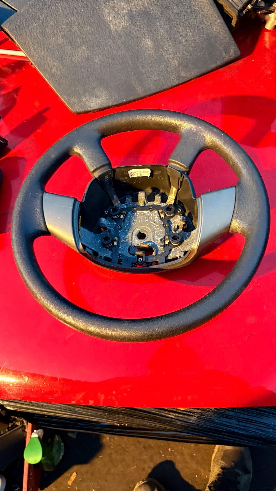 JAGUAR X-TYPE 2001-2009 LEATHER STEERING WHEEL 4X43-3F563