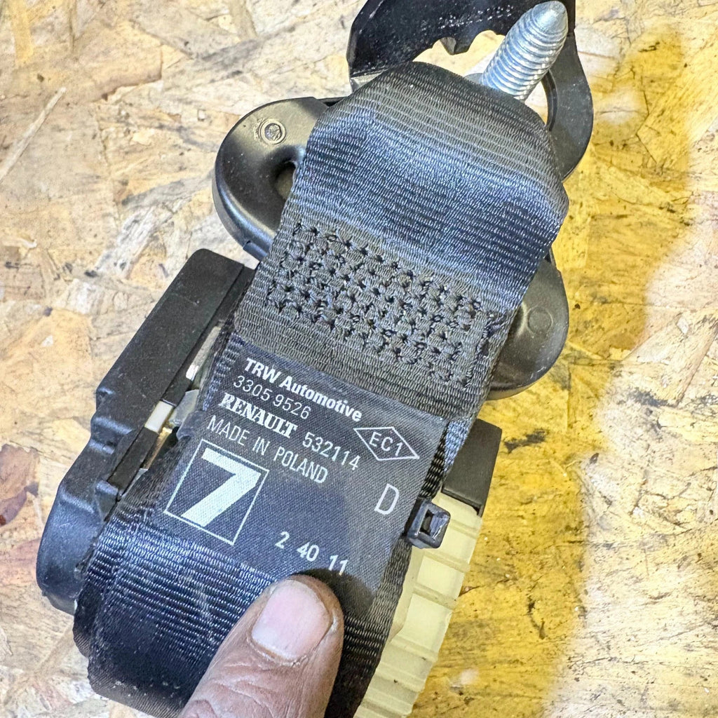 RENAULT TWINGO PZAZ 2007-2014 SEAT BELT REAR RIGHT DRIVERS SIDE 43594