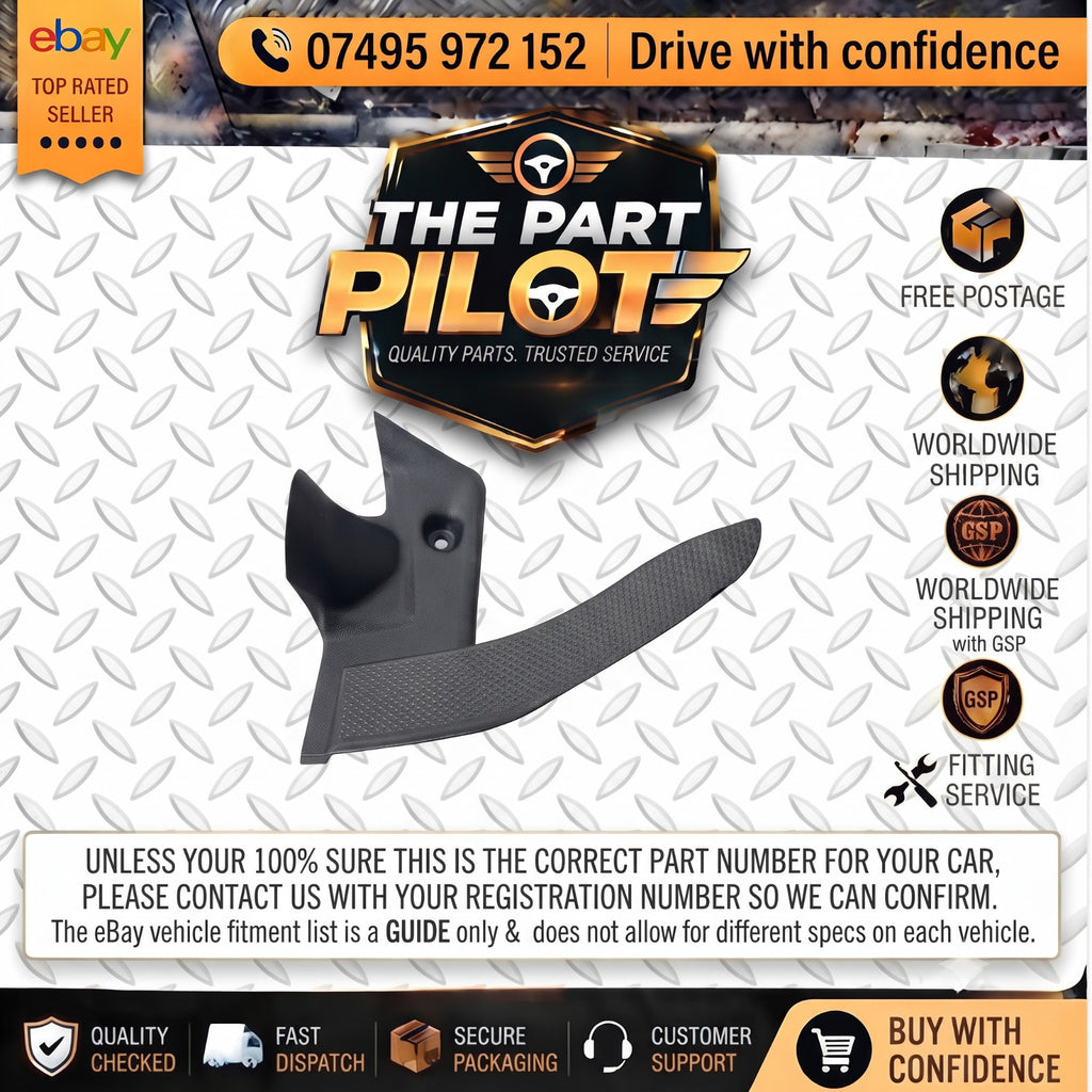 SEAT Leon FR Mk2 1P 2006-2012 RHD 5 Door Driver Footrest Trim Panel