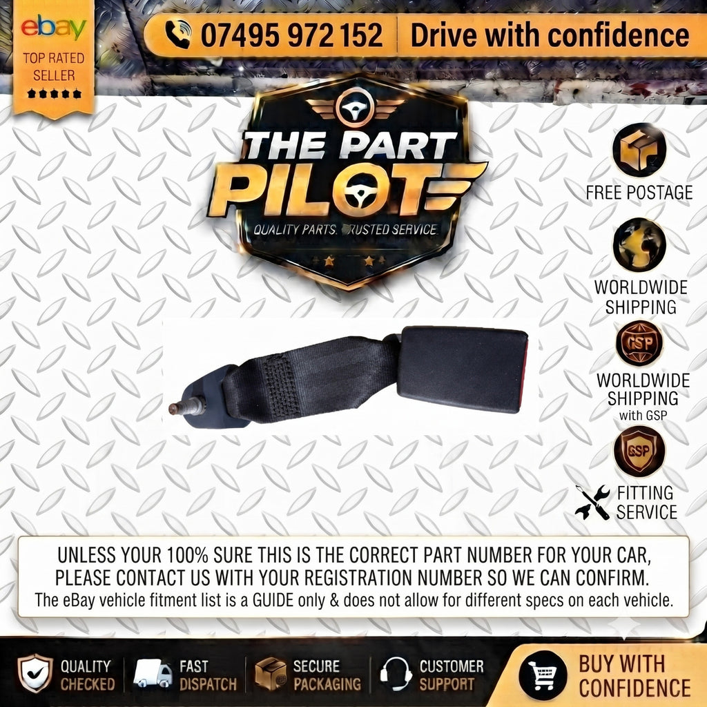 Citroen C3 Mk2 2009-2016 Rear Right OSR Seat Belt Buckle 9684561080 8976F4 5DR