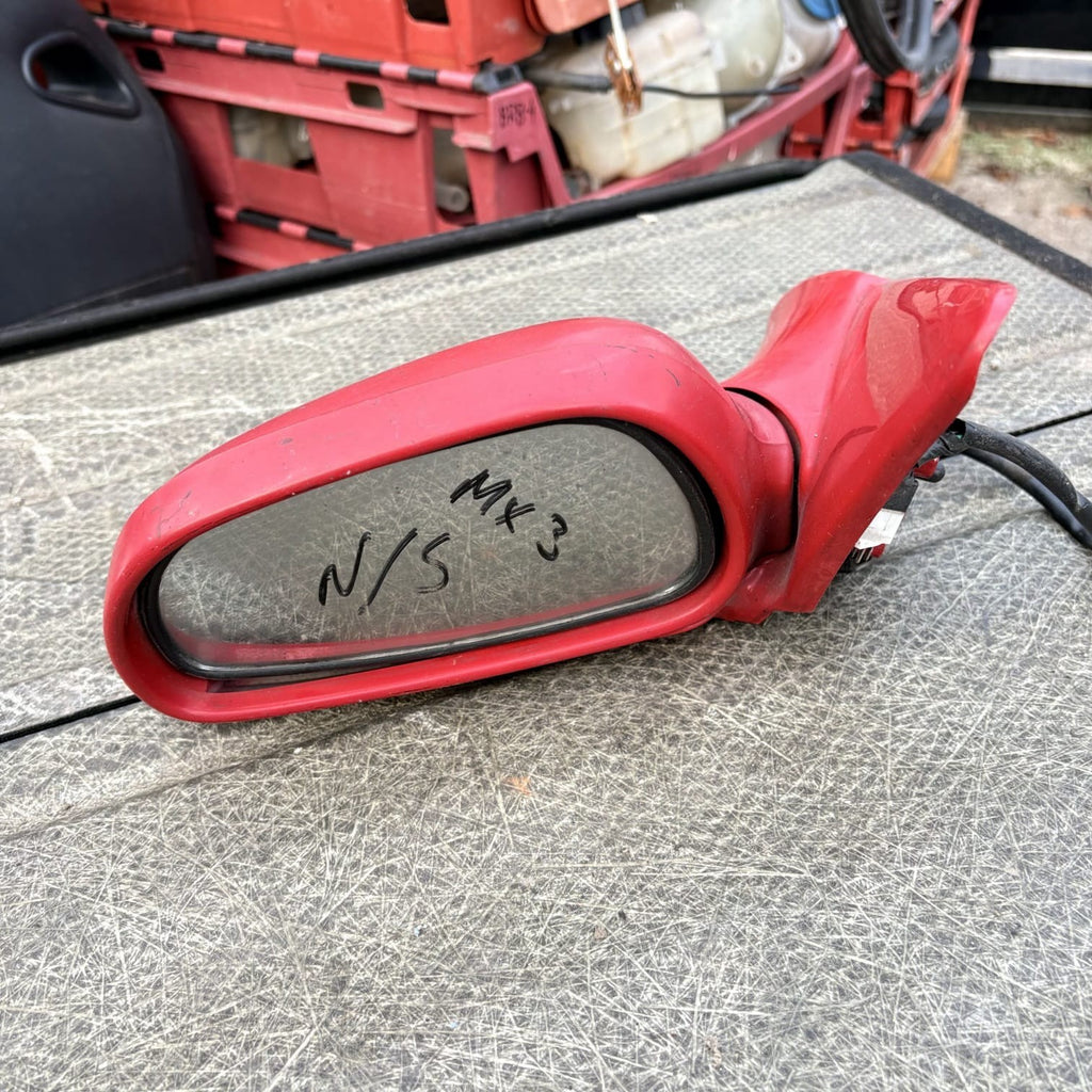 Mazda MX-3 1991-1998 Left Passenger Electric Wing Mirror E13010519 SVM484 Red