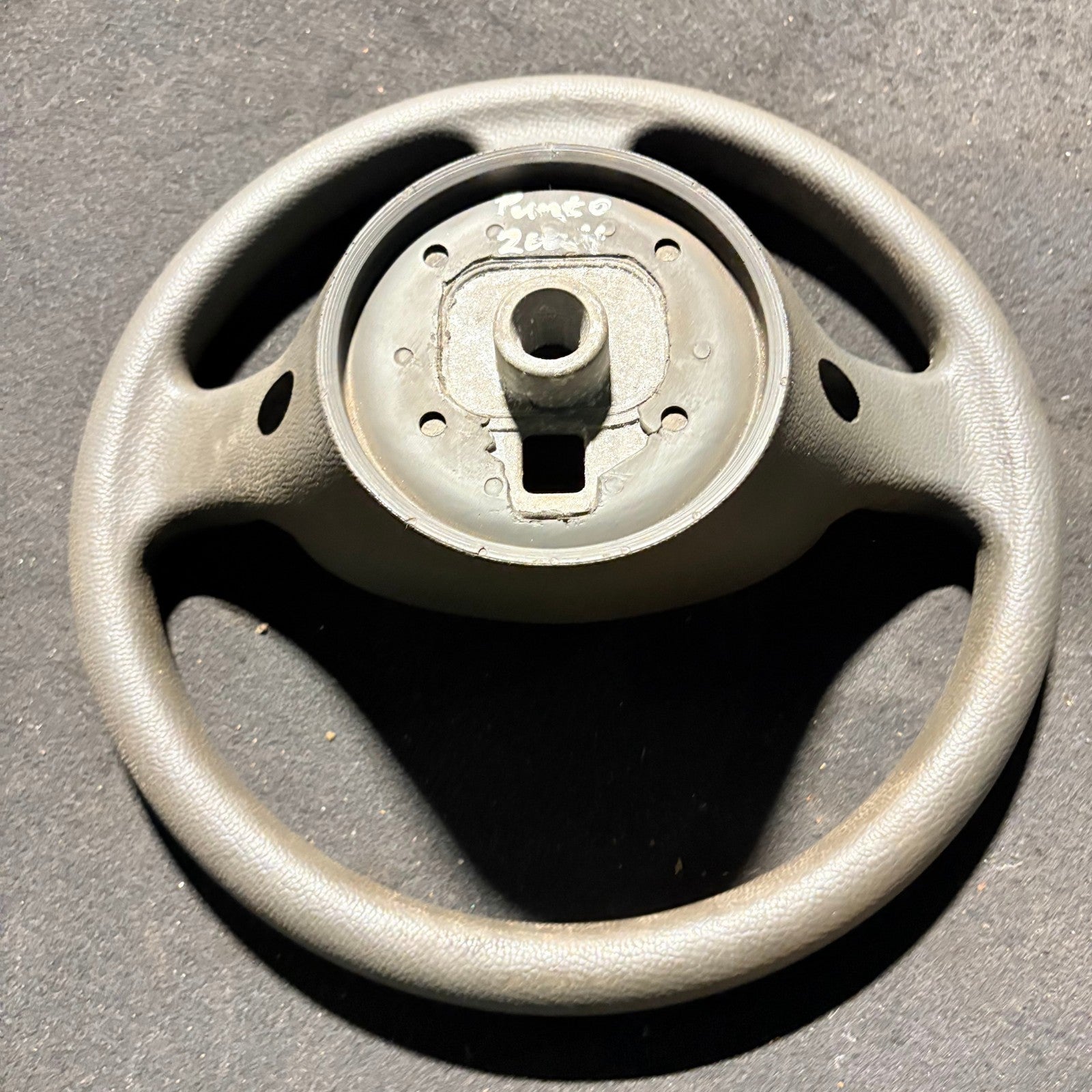 Fiat Punto Mk2 188 Steering Wheel Grey 3 Spoke TRW 1351C510 1999-2012