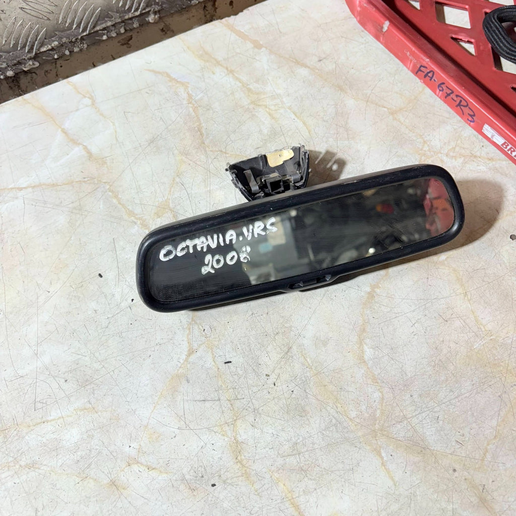2008 SKODA OCTAVIA AUTO DIMMING INTERIOR REAR VIEW MIRROR E11 015610