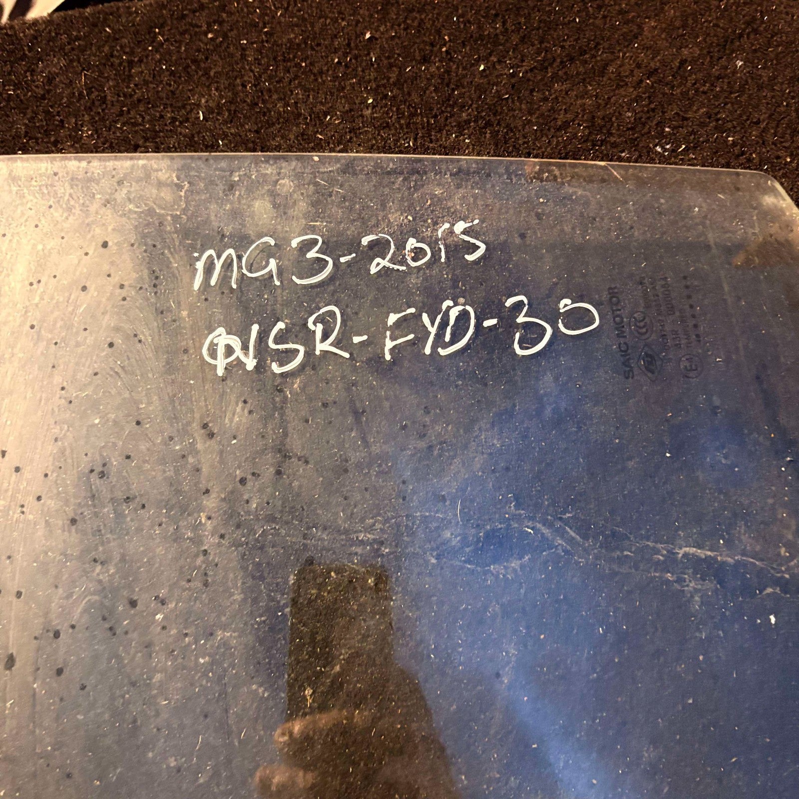 Mg Mg3 Left Passenger Nearside Rear Door Window Glass 43R-000054 2012-2024A