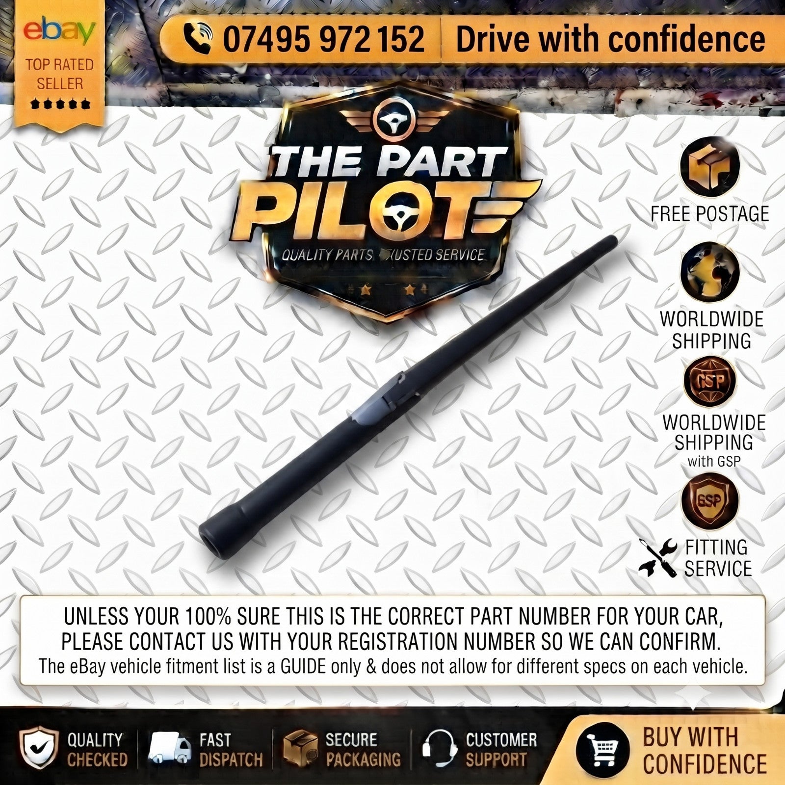 Vauxhall Agila B Mk2 H08 2011-2014 1.0 K10B Rear Windscreen Wiper Arm 5 Door