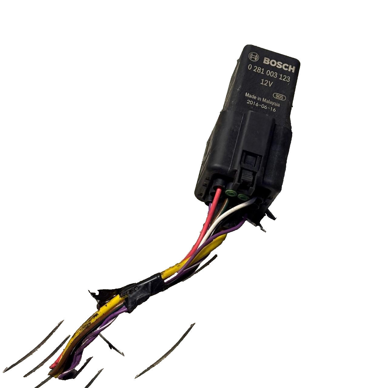 Jaguar XE 2.0D Glow Plug Relay/Module Bosch 0281003123 FX23189E2AC 2015-2023