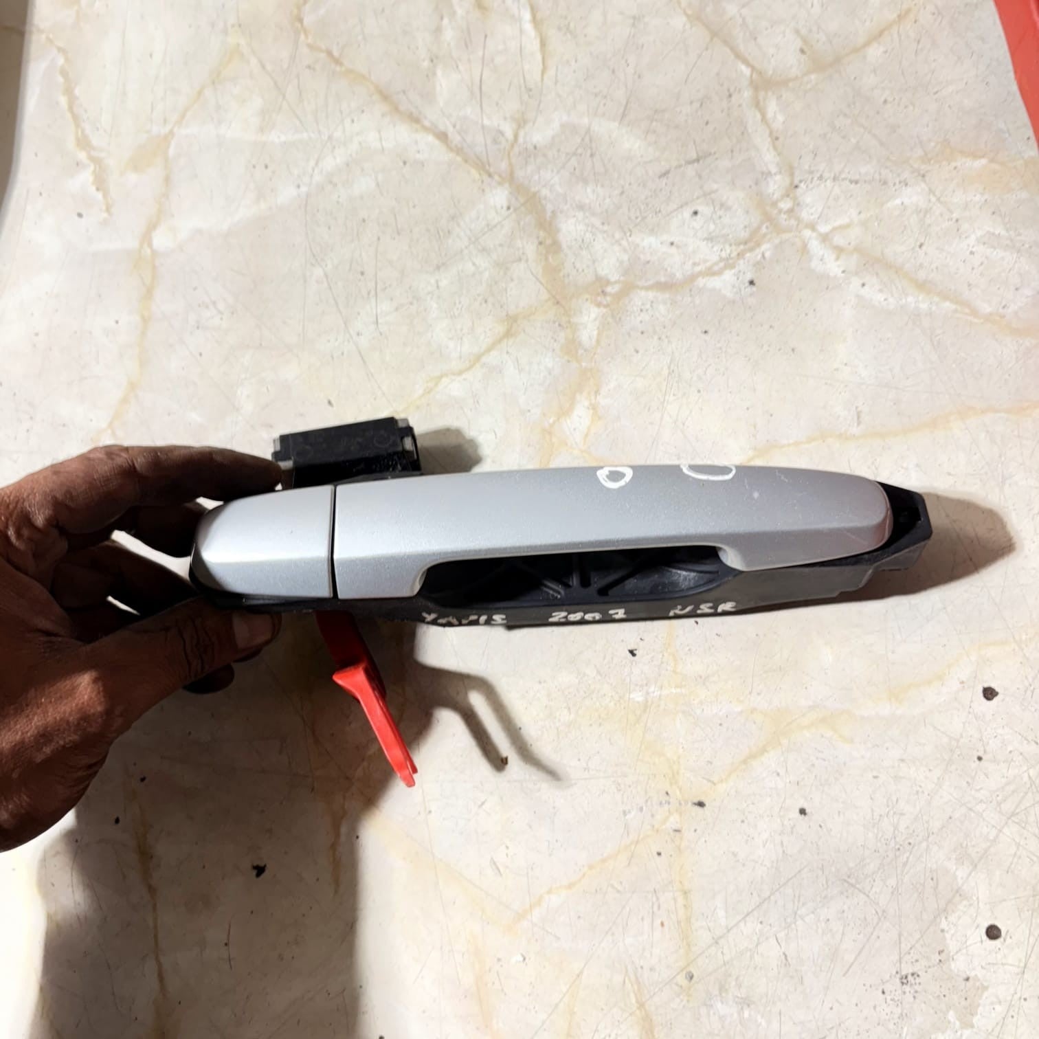 Toyota Yaris Mk2 2006-2011 5DR Rear Left NSR Exterior Door Handle Silver