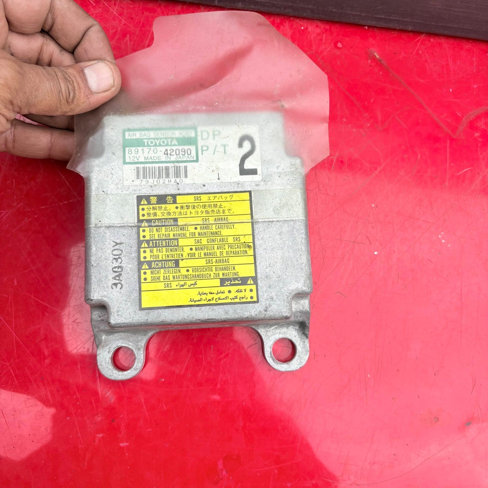 2001 TOYOTA RAV 4 AIRBAG ECU CONTROL MODULE 89170-42090