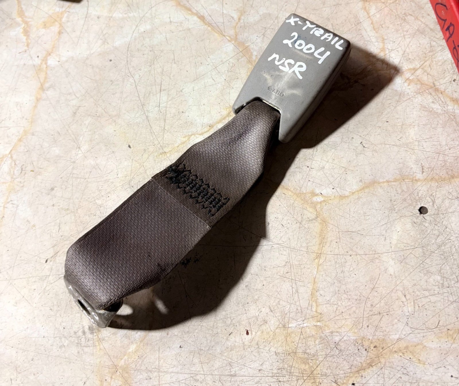 NISSAN X TRAIL 2004 REAR PASSENGER LEFT SIDE SEAT BELT BUCKLE