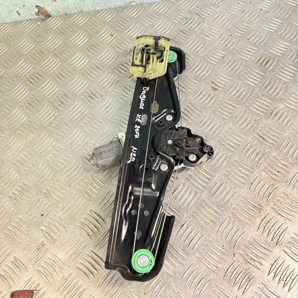 2017 JAGUAR XE X760 PASSENGER REAR DOOR WINDOW REGULATOR & MOTOR GX7327001AC