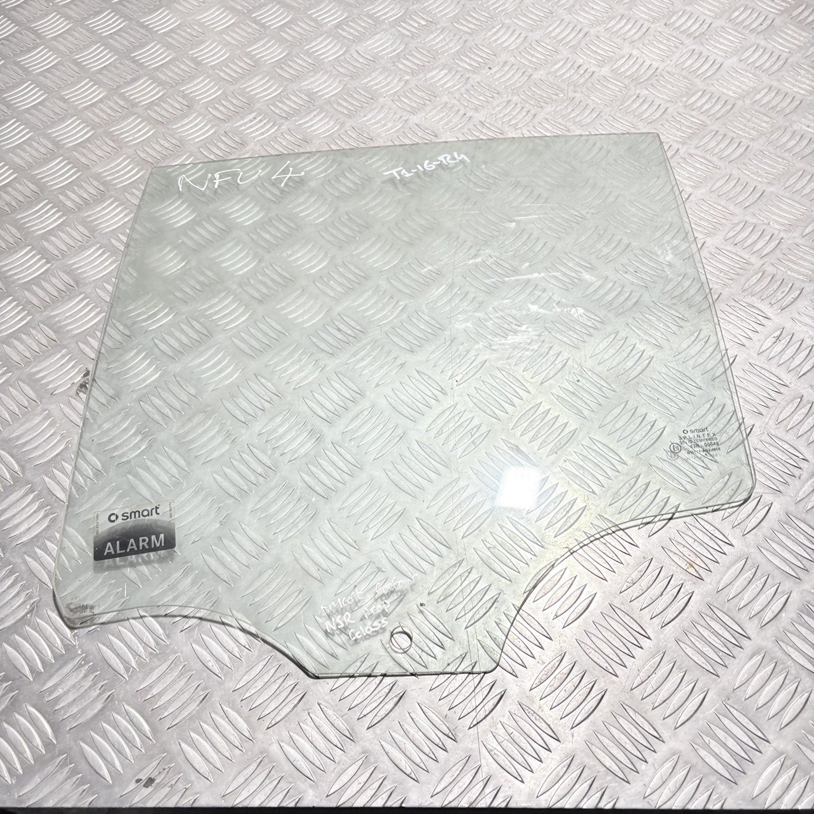 Smart Forfour Rear Left Passenger Side Door Glass Window