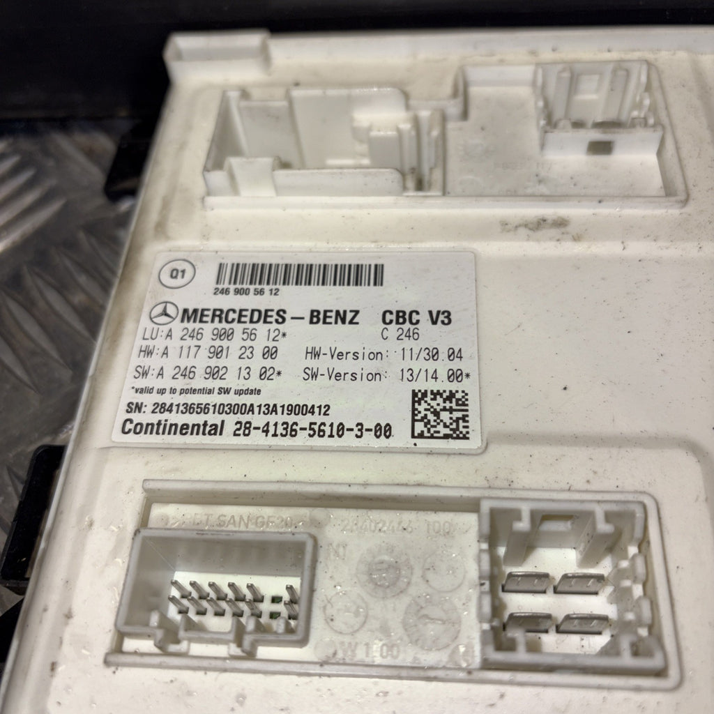MERCEDES A B CLASS W176 W246 2013 CBC V3 BCM BODY CONTROL MODULE ECU A2469005612