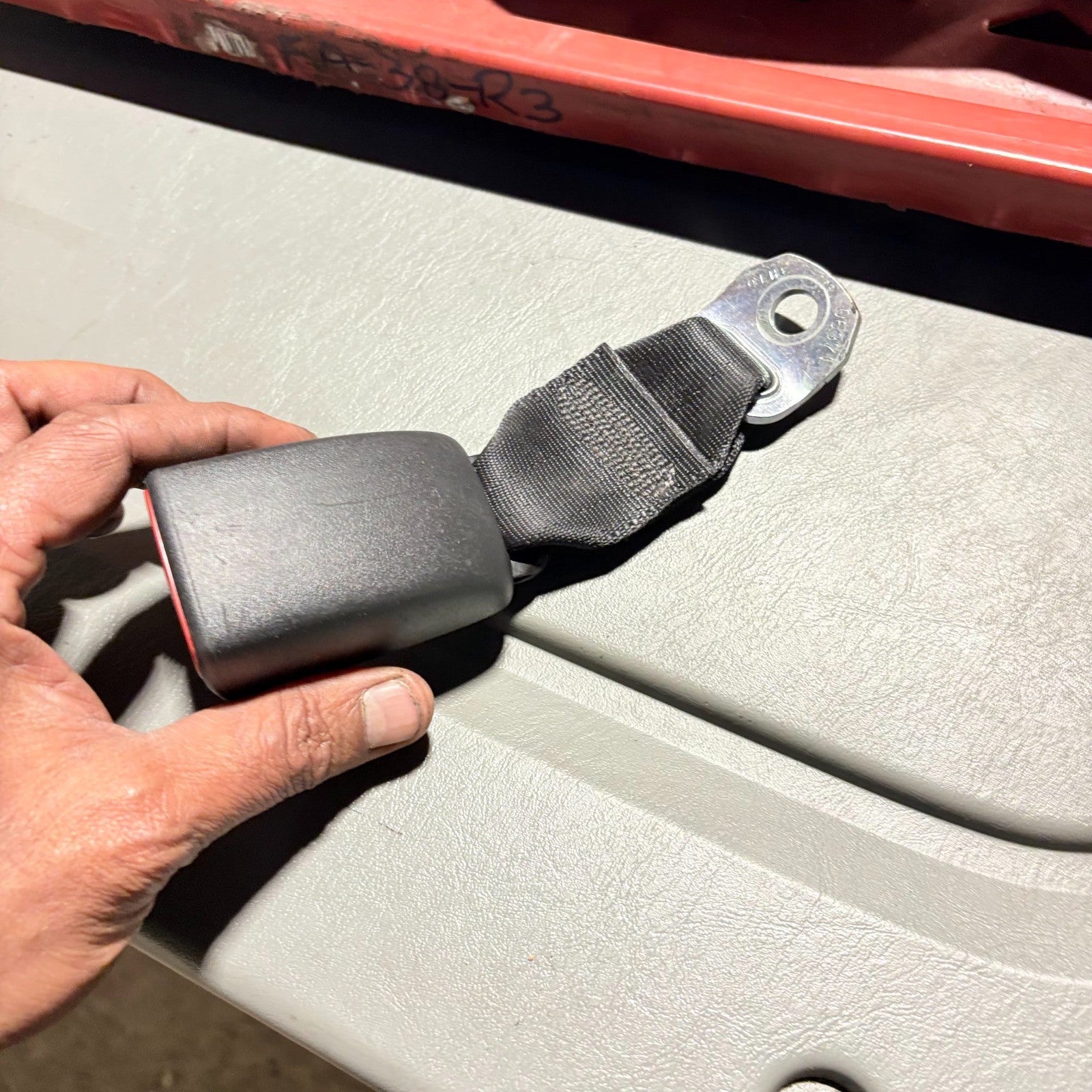 Toyota Aygo 2005-2014 AB10 PASSENGER REAR LEFT SEAT BELT STALK E034501