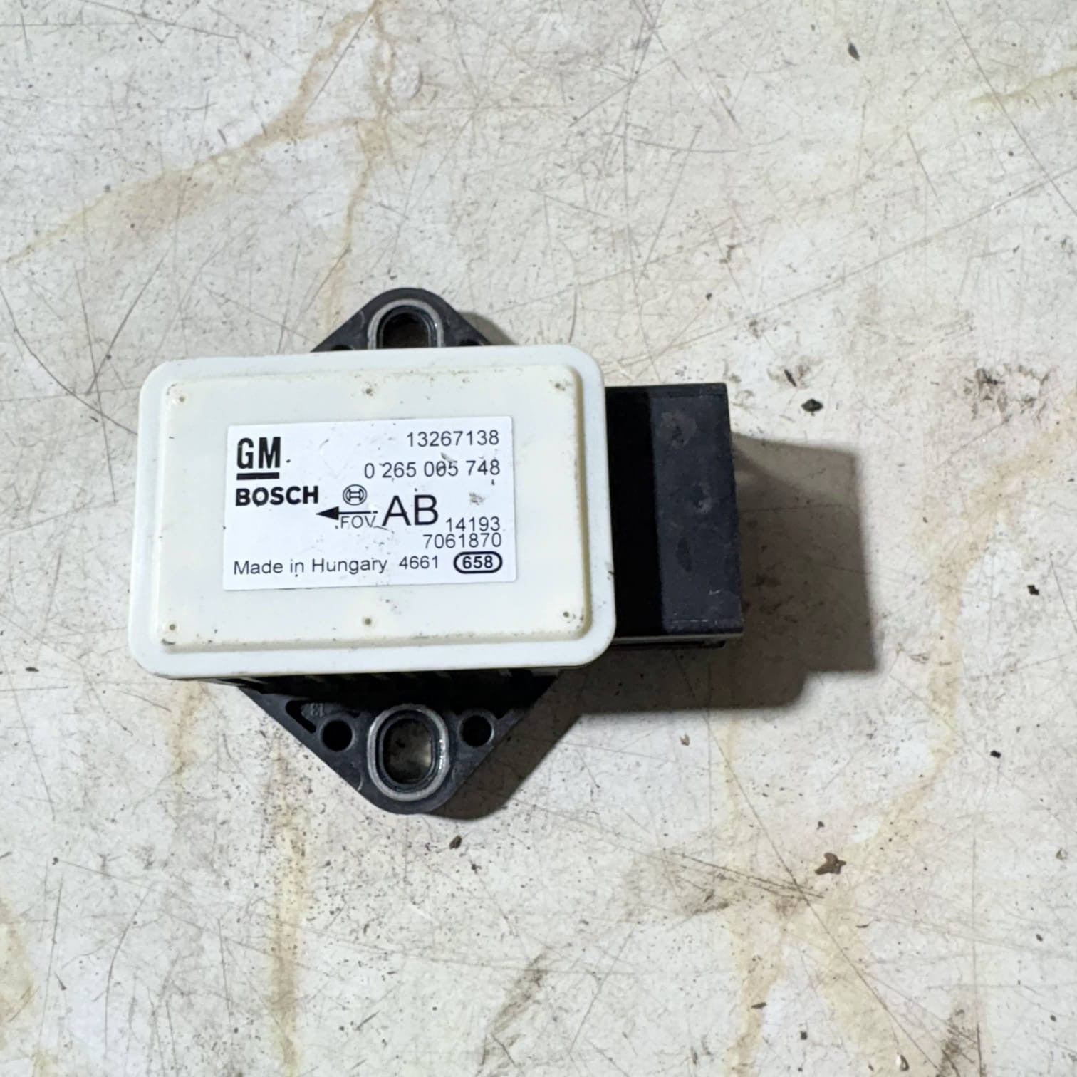 Vauxhall Meriva B 2014 Yaw Rate Sensor 13267138/0265005748