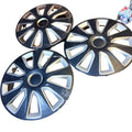 Versaco Stratos RC 14" Wheel Trims Hub Caps Wheel Covers Black/Silver x3