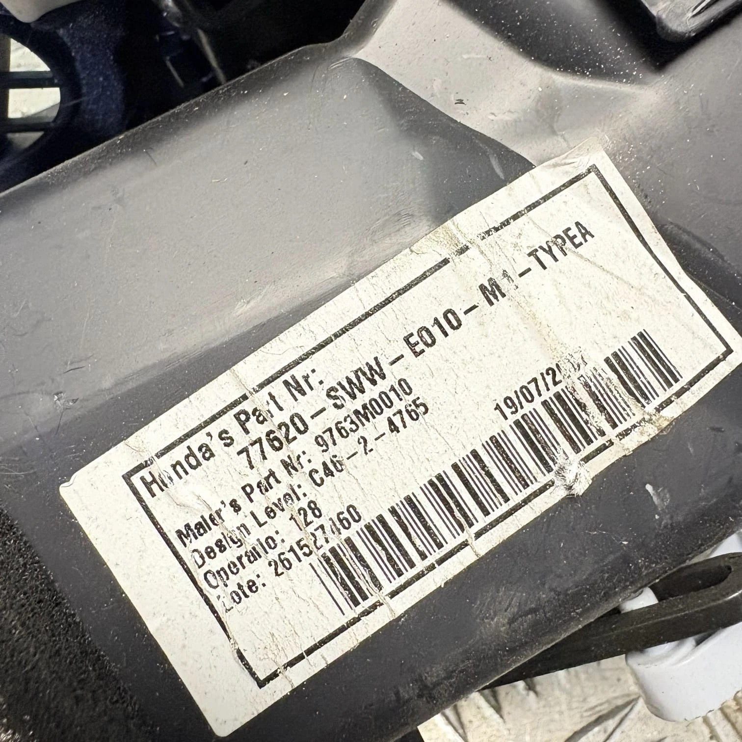Honda CR-V Mk3 2007-2012 RHD Dash Air Vent Outlet Right Driver 77620-SWW-E010-M1