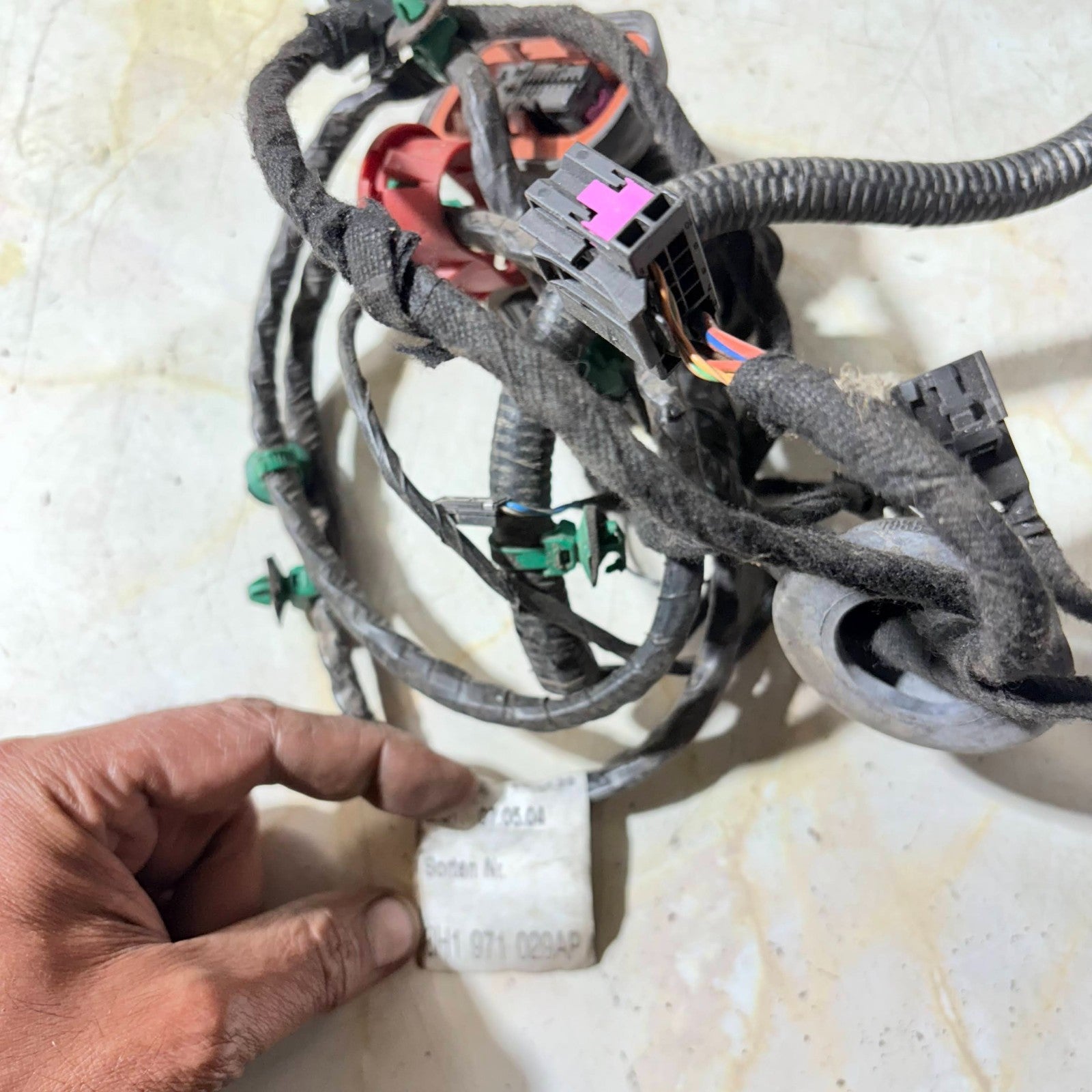 AUDI A4 CONVERTIBLE 2005-2009 LEFT SIDE FRONT DOOR WIRING LOOM 8H1971029AP
