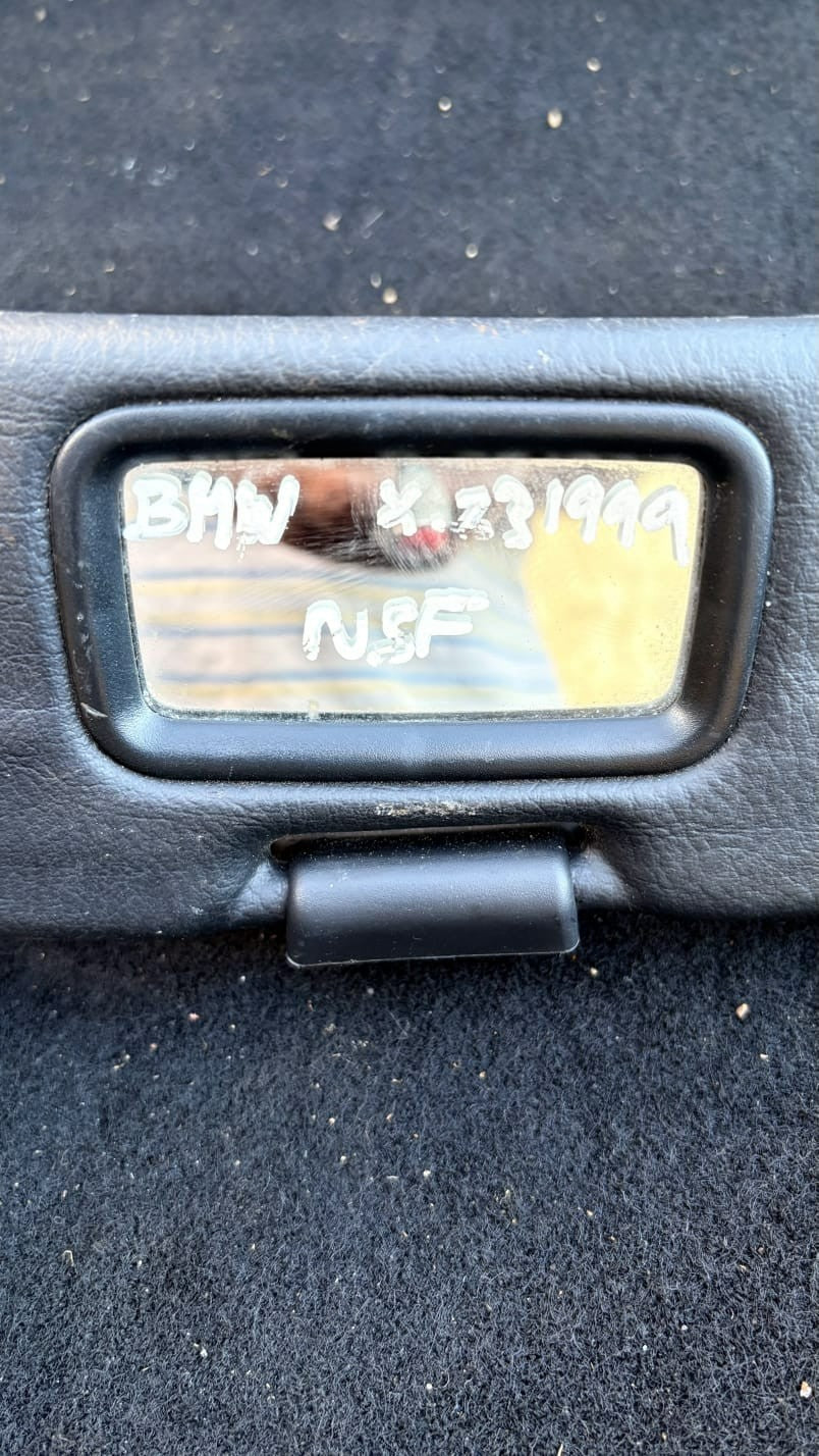BMW Z3 OS Driver Side Sun Visor Black 10081010 1999