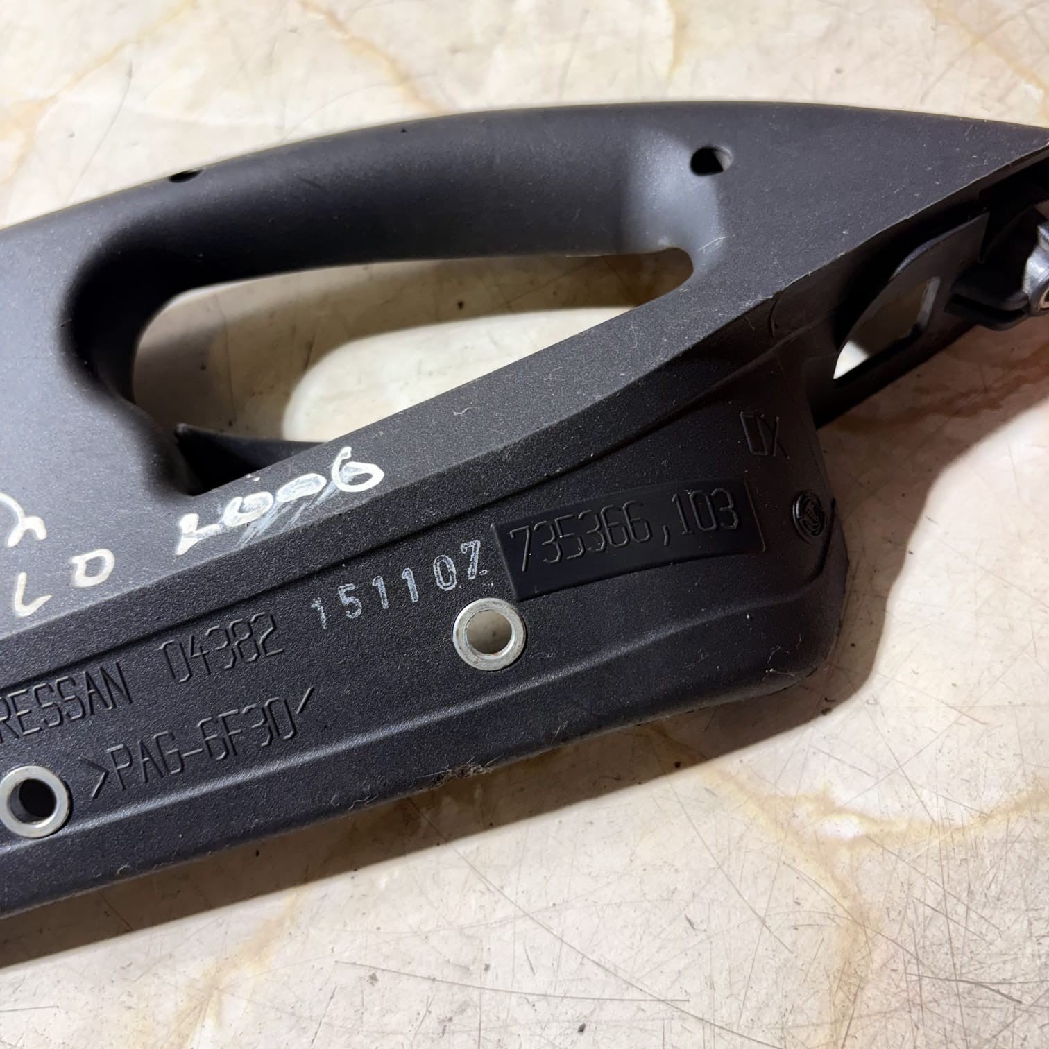 Fiat Doblo 119 2005-2010 Left Rear Inner Door Handle 735366103