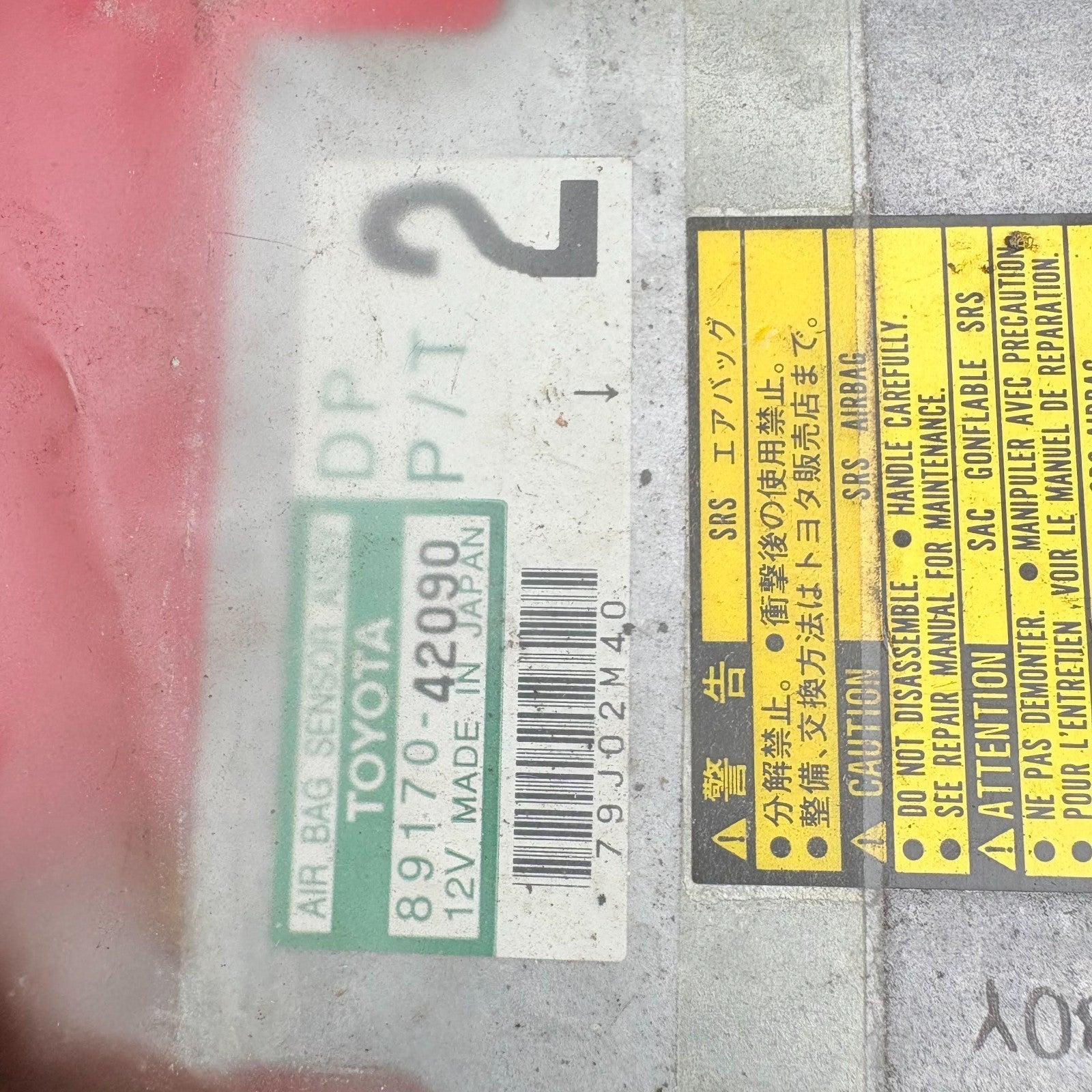 2001 TOYOTA RAV 4 AIRBAG ECU CONTROL MODULE 89170-42090