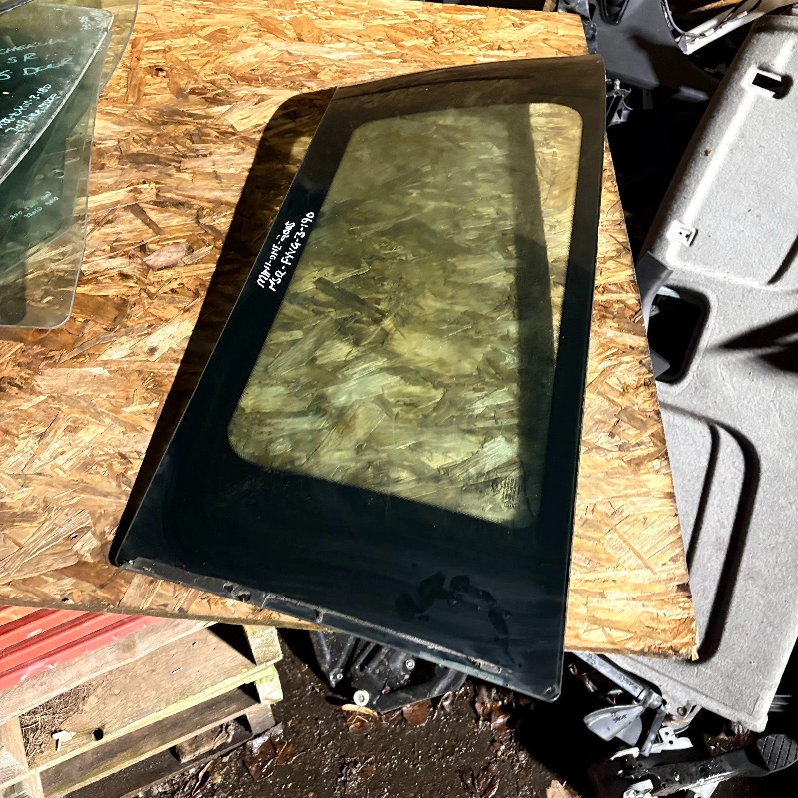 BMW Mini One Left Side Rear Quarter Glass 2001-2006